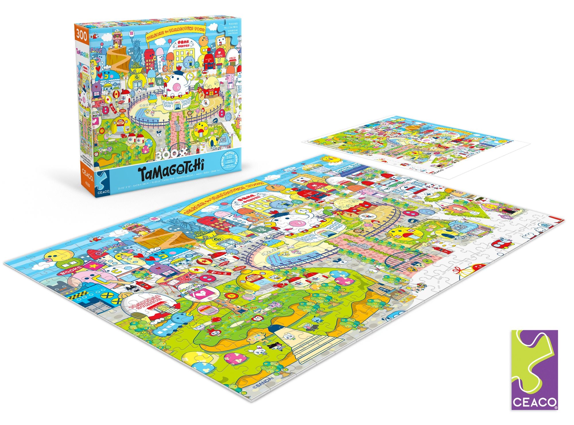 300PC Tamagotchi Town Puzzle