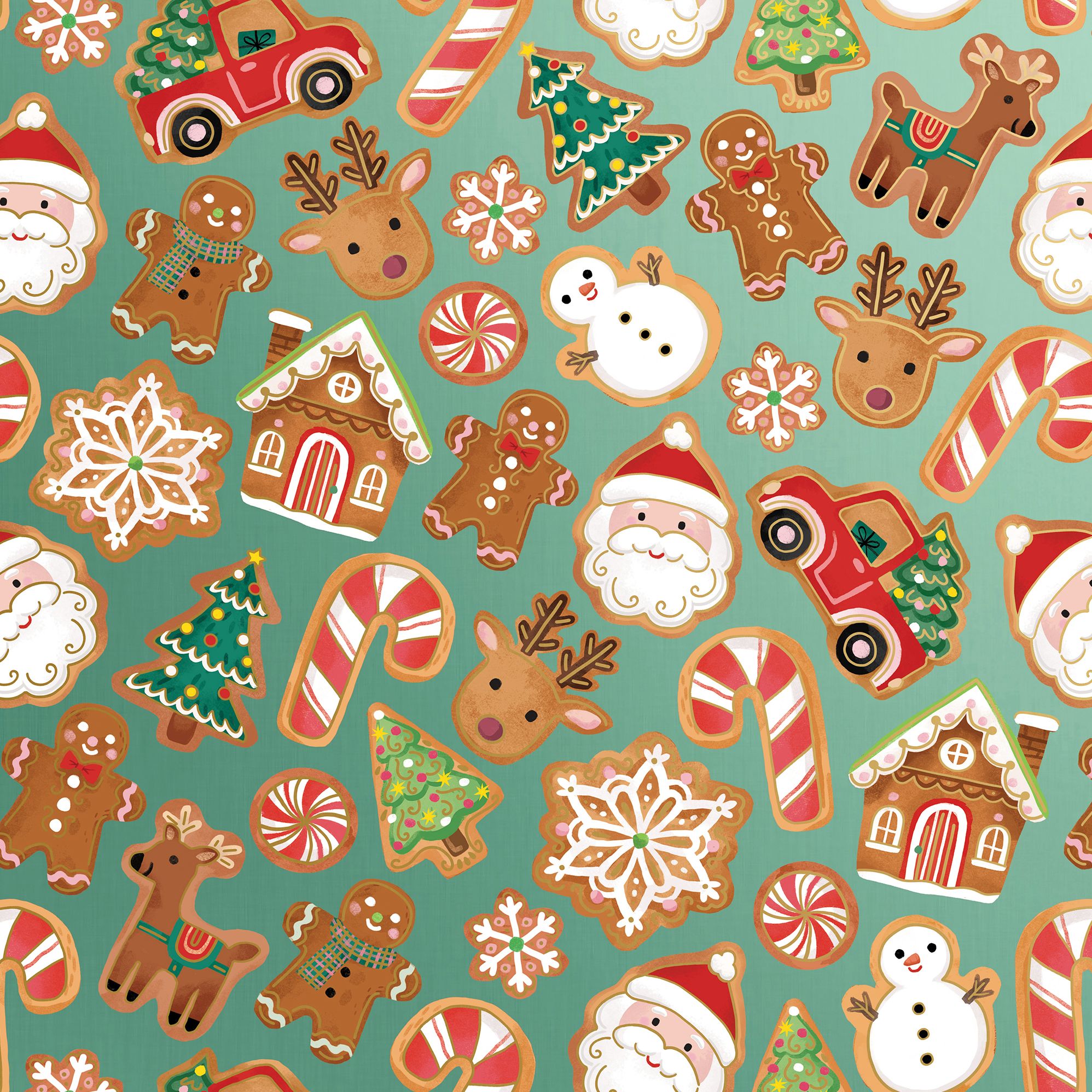 Christmas Cookies Gift Roll Wrap