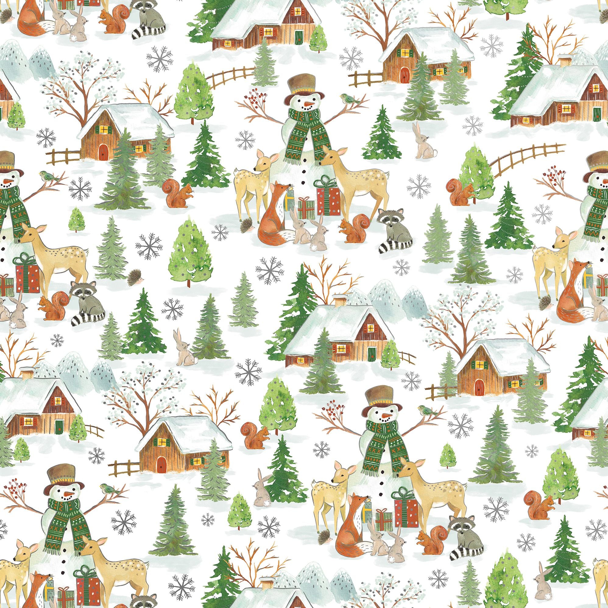 Holiday Woodland Gift Roll Wrap