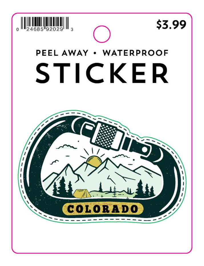 Colorado Carabiner Sticker