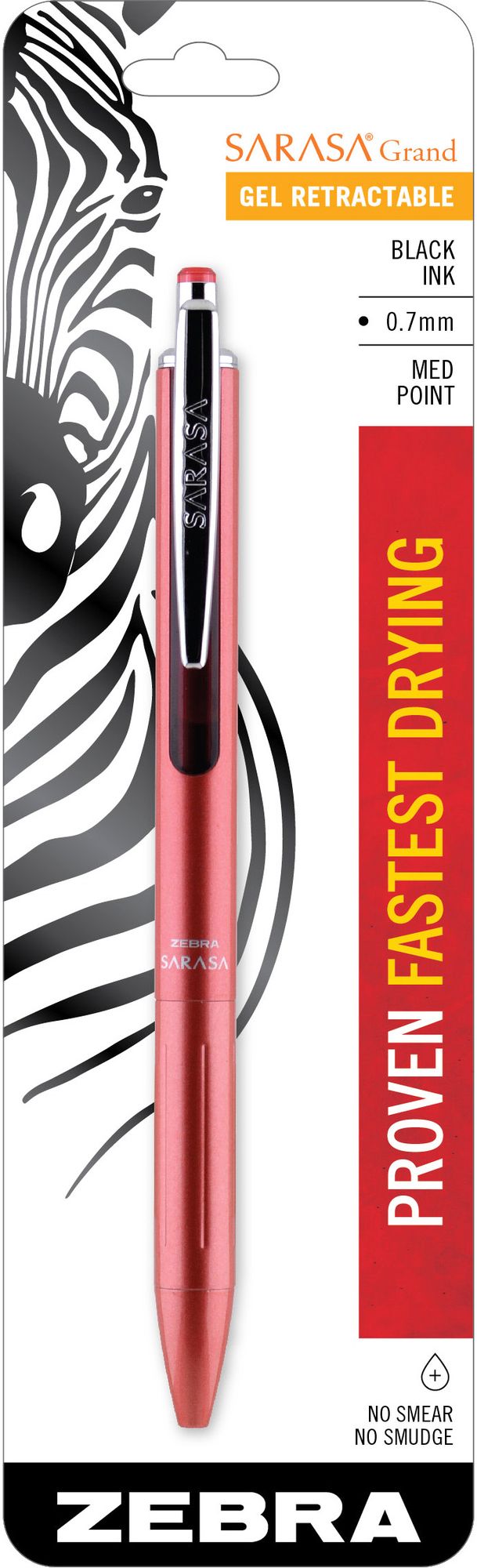 Sarasa Grand Retractable 0.7mm Pink Barrel/Black Ink 1pk