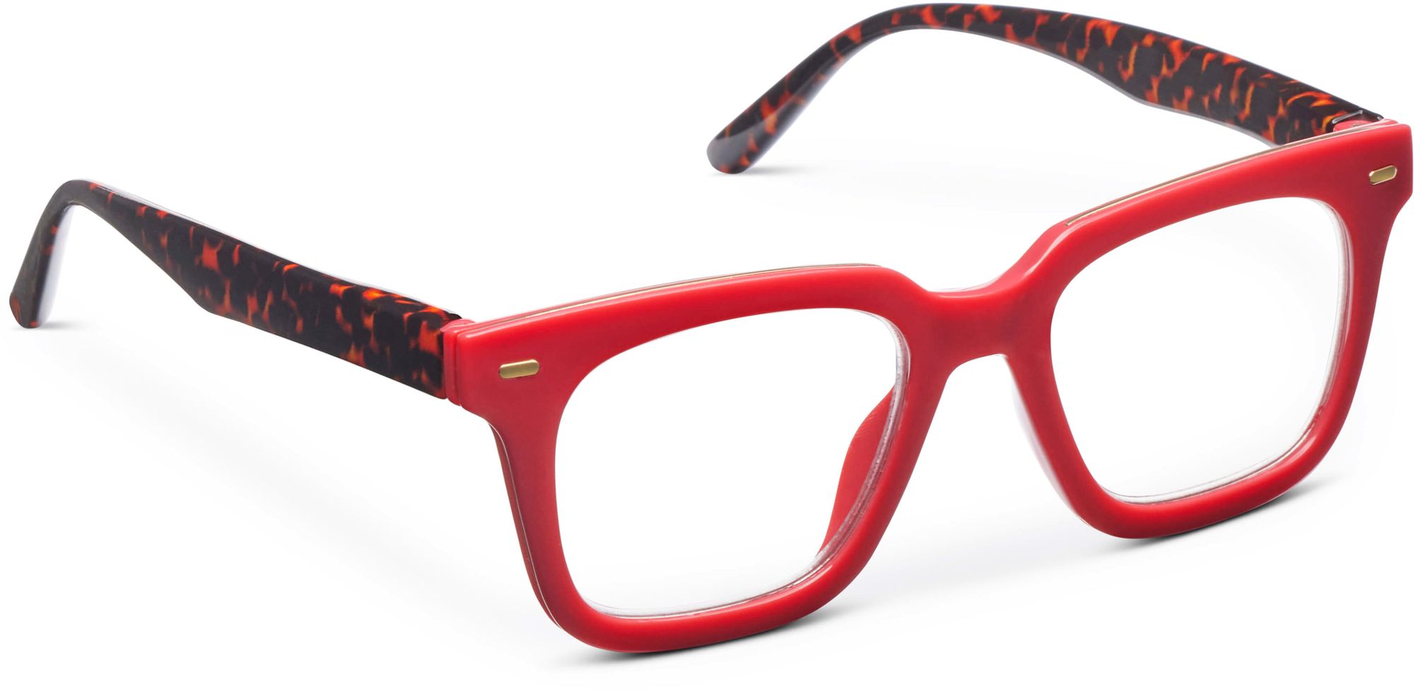 Reading Glasses - Starlet - Red/Leopard Tortoise +1.50