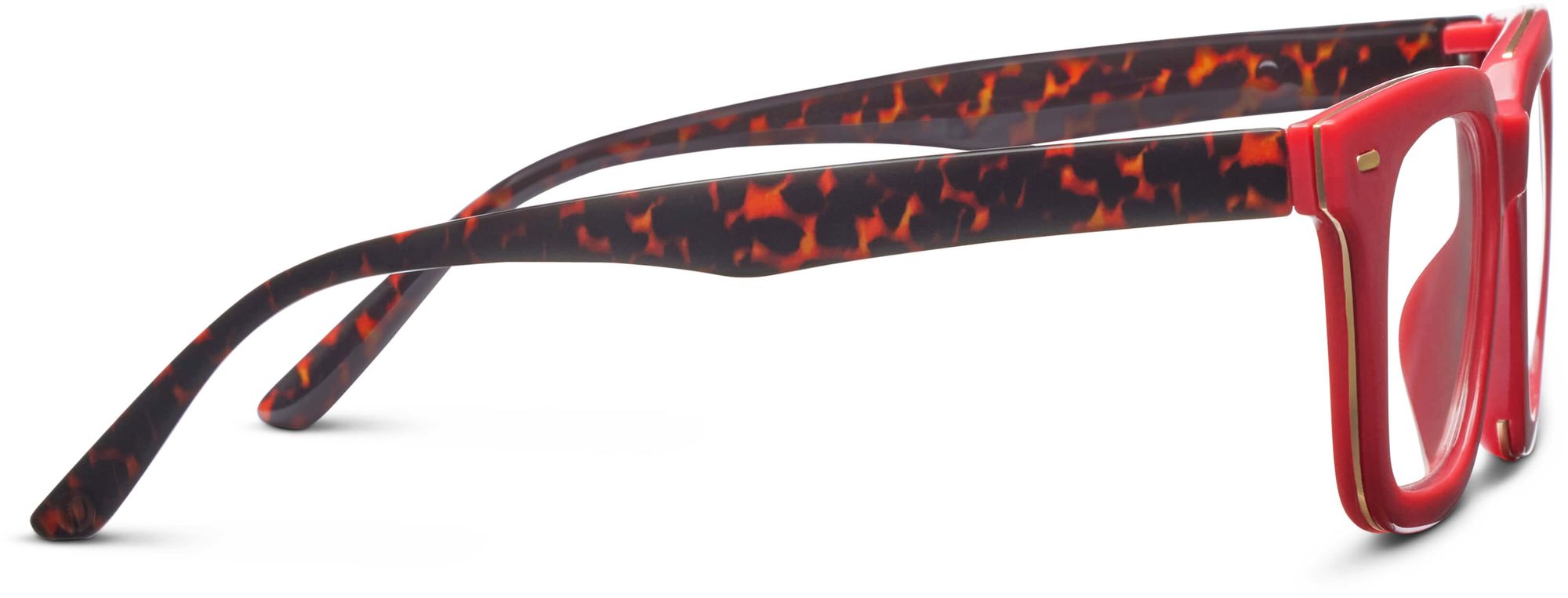 Reading Glasses - Starlet - Red/Leopard Tortoise +1.50