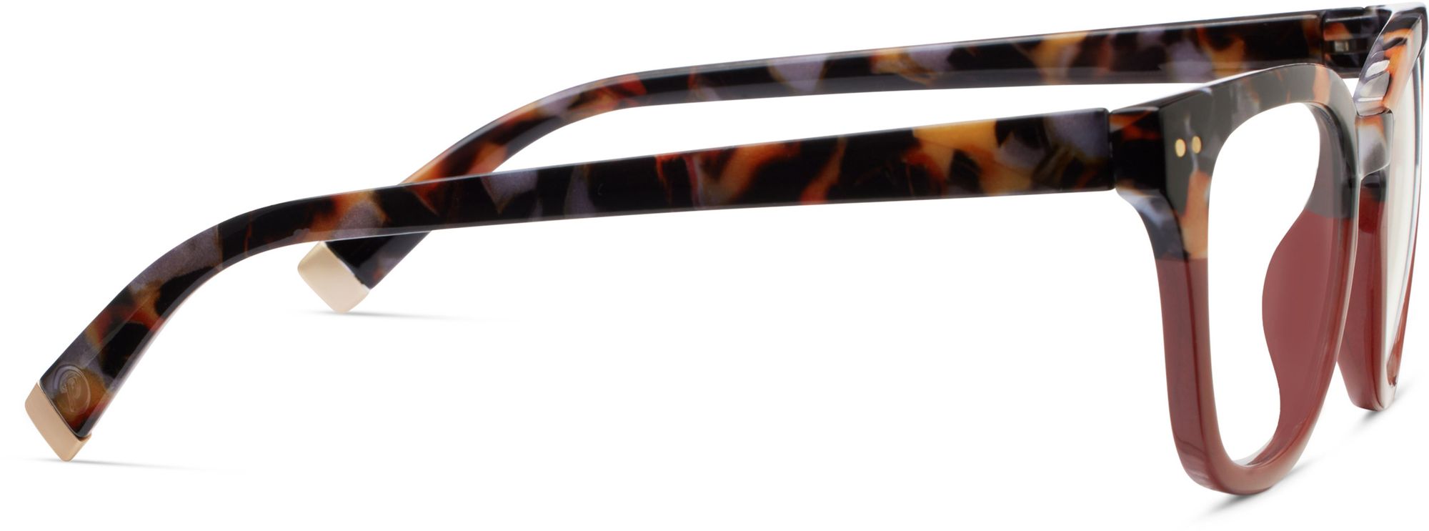 Reading Glasses - Faye - Gray Botanico/Deep Red +2.50