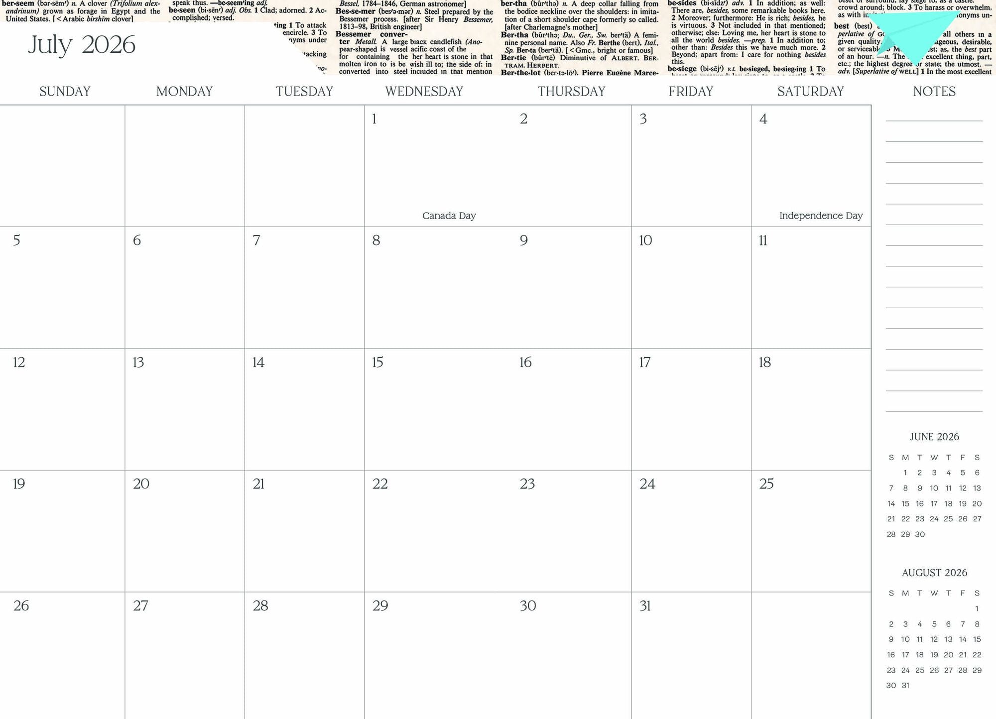 2026-2027 Super Pocket Planner Transformative