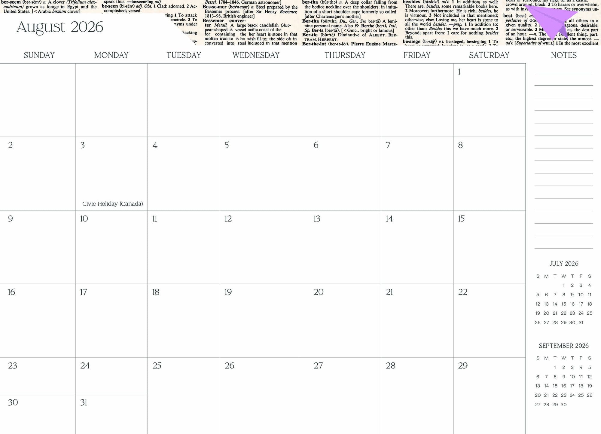 2026-2027 Super Pocket Planner Transformative