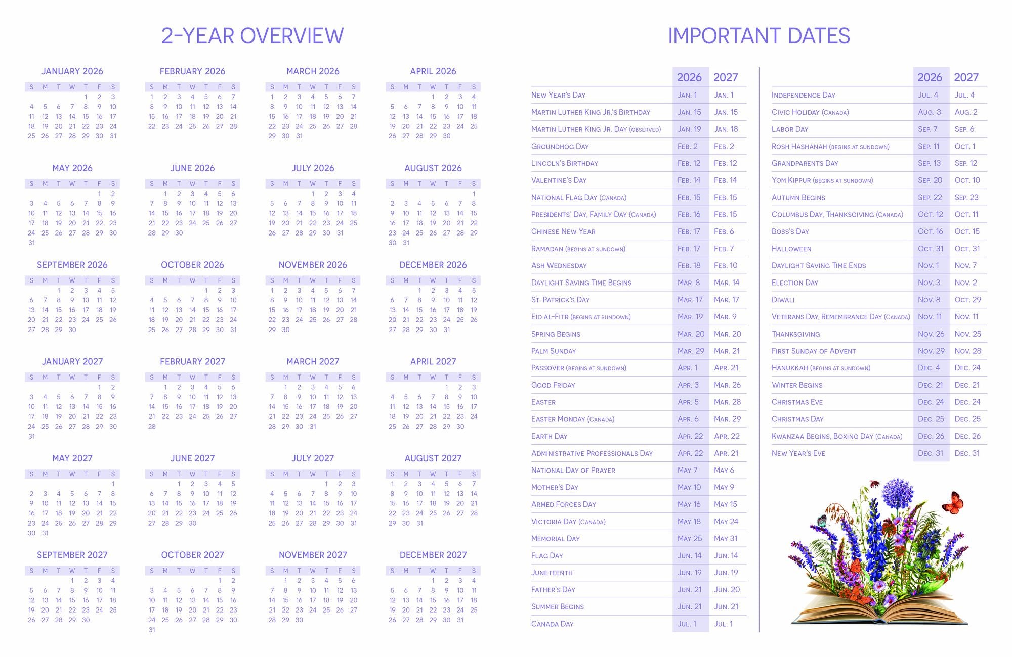 2026-2027 Surrey Planner Growing on You