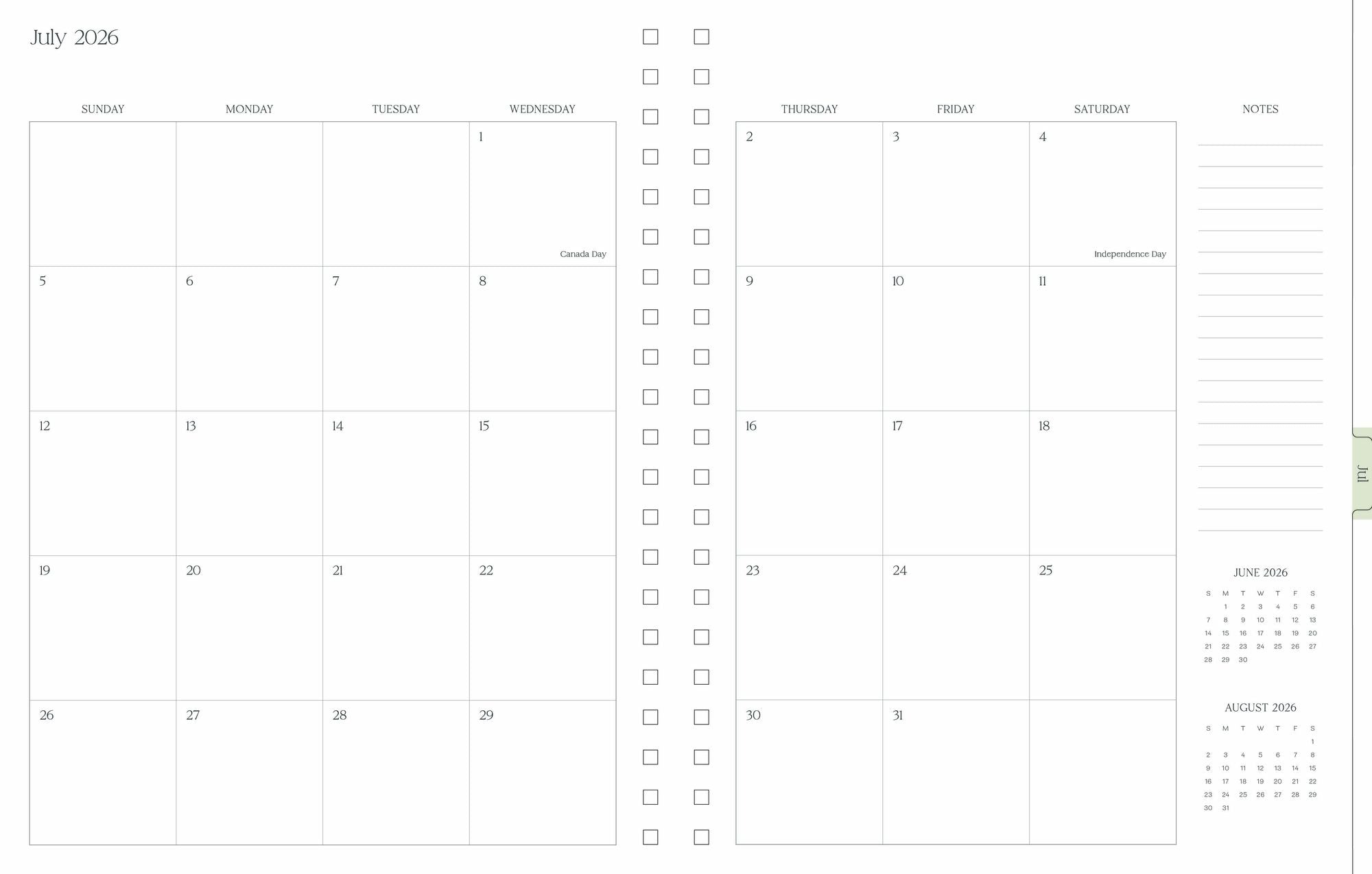 2026-2027 Ultimate Planner Birds and Butterflies