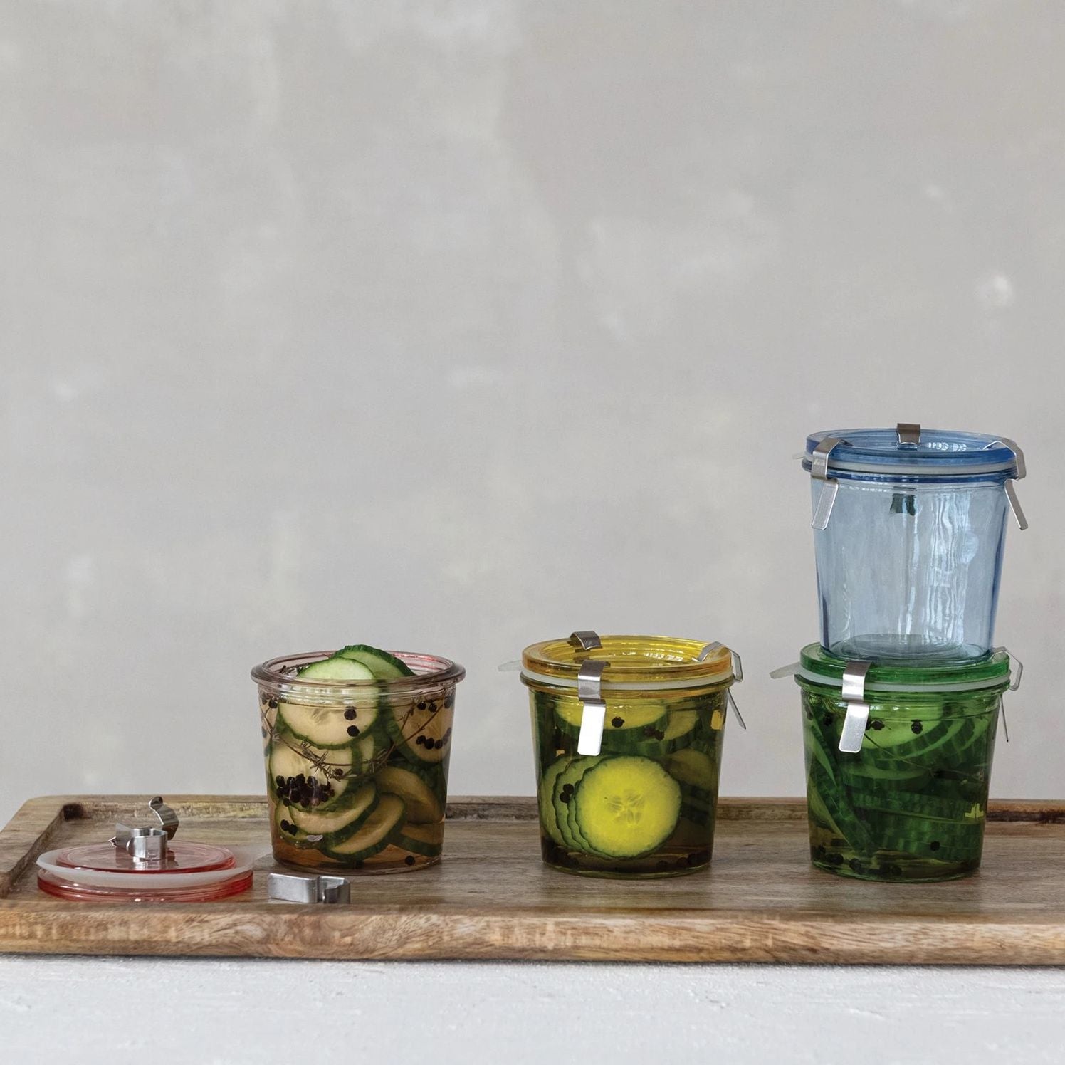 Airtight Glass Jar, 4 Colors