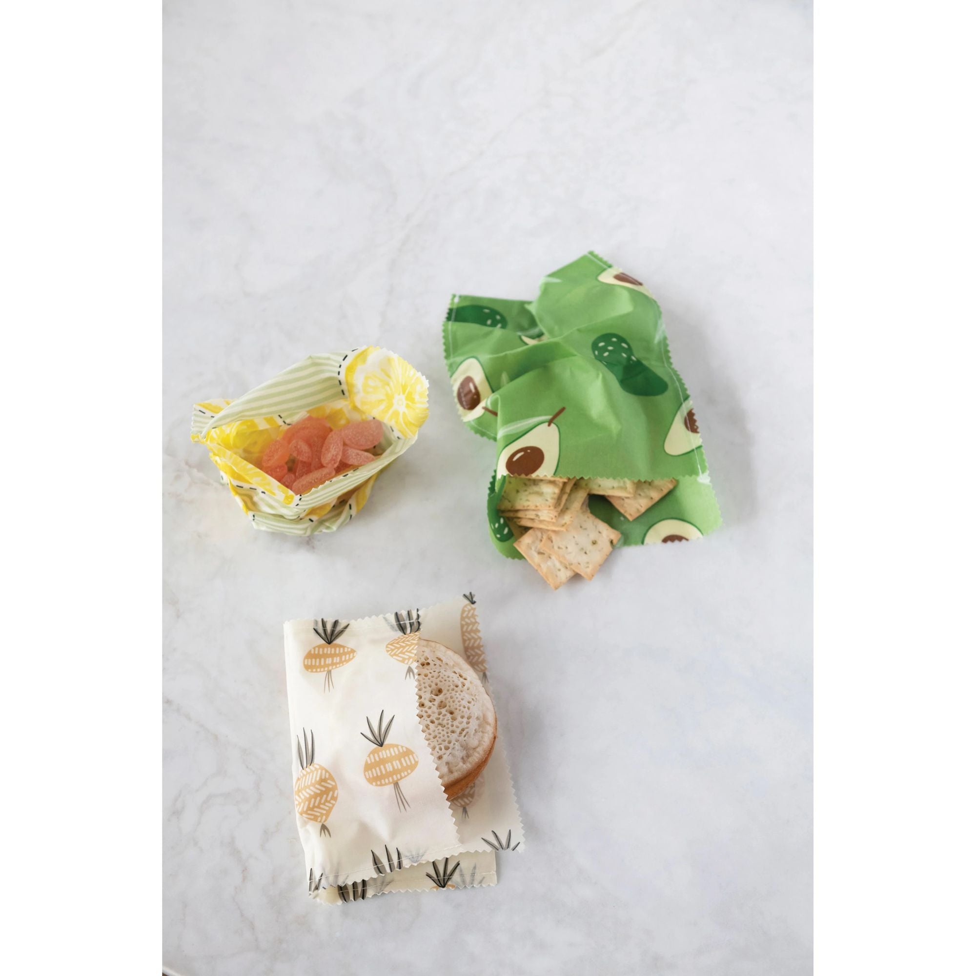 Reusable Beeswax Food Bag Set of 2