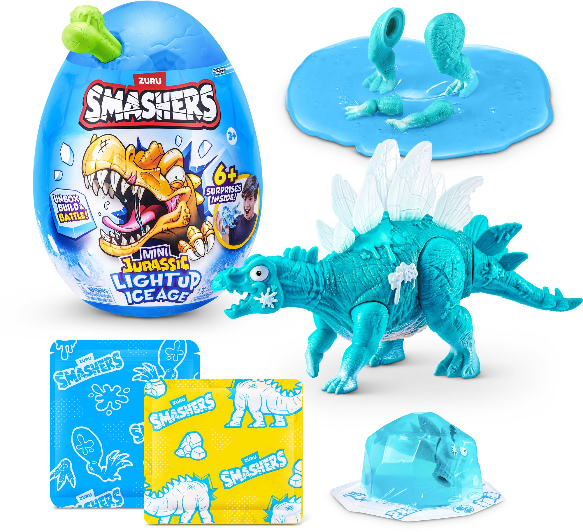 S001-SMASHERS-DINO ICE AGE-SERIES 1-EGG SMALL-SHRINK WRAP,24PCS/CTN