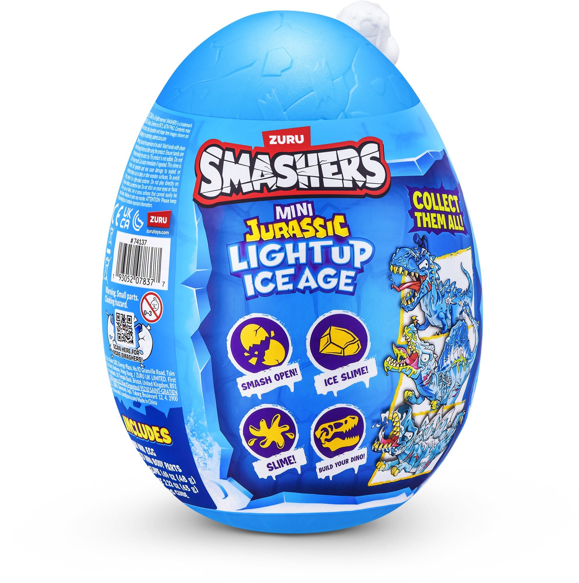 S001-SMASHERS-DINO ICE AGE-SERIES 1-EGG SMALL-SHRINK WRAP,24PCS/CTN