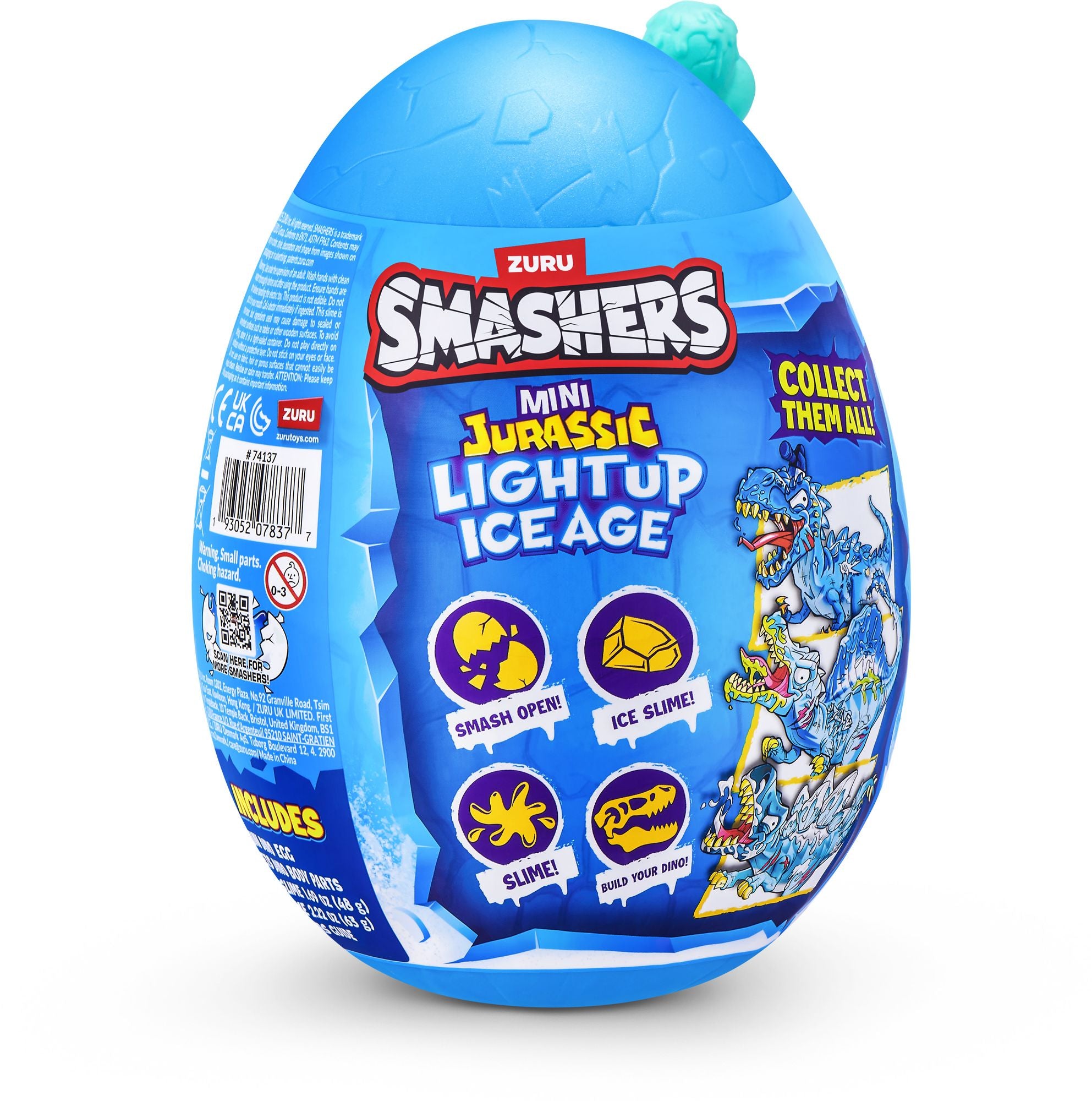 S001-SMASHERS-DINO ICE AGE-SERIES 1-EGG SMALL-SHRINK WRAP,24PCS/CTN