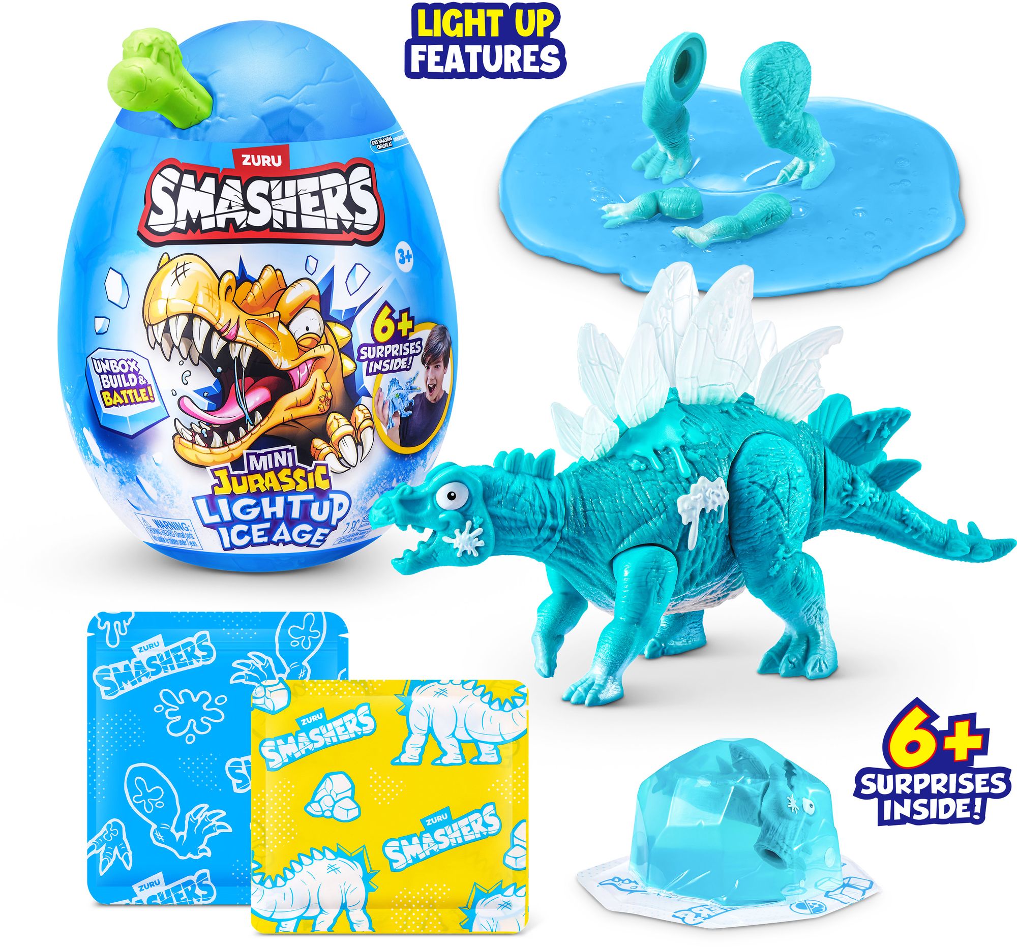 S001-SMASHERS-DINO ICE AGE-SERIES 1-EGG SMALL-SHRINK WRAP,24PCS/CTN