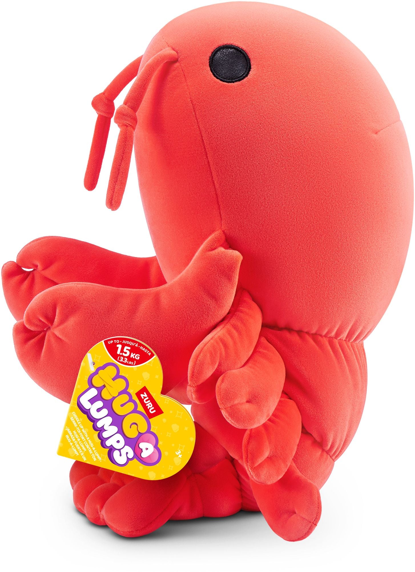 S004-HUG A LUMPS-PLUSH MEDIUM Lobster(Lenny)-SERIES 2-PLUSH-HANG TAG,5PCS/CTN