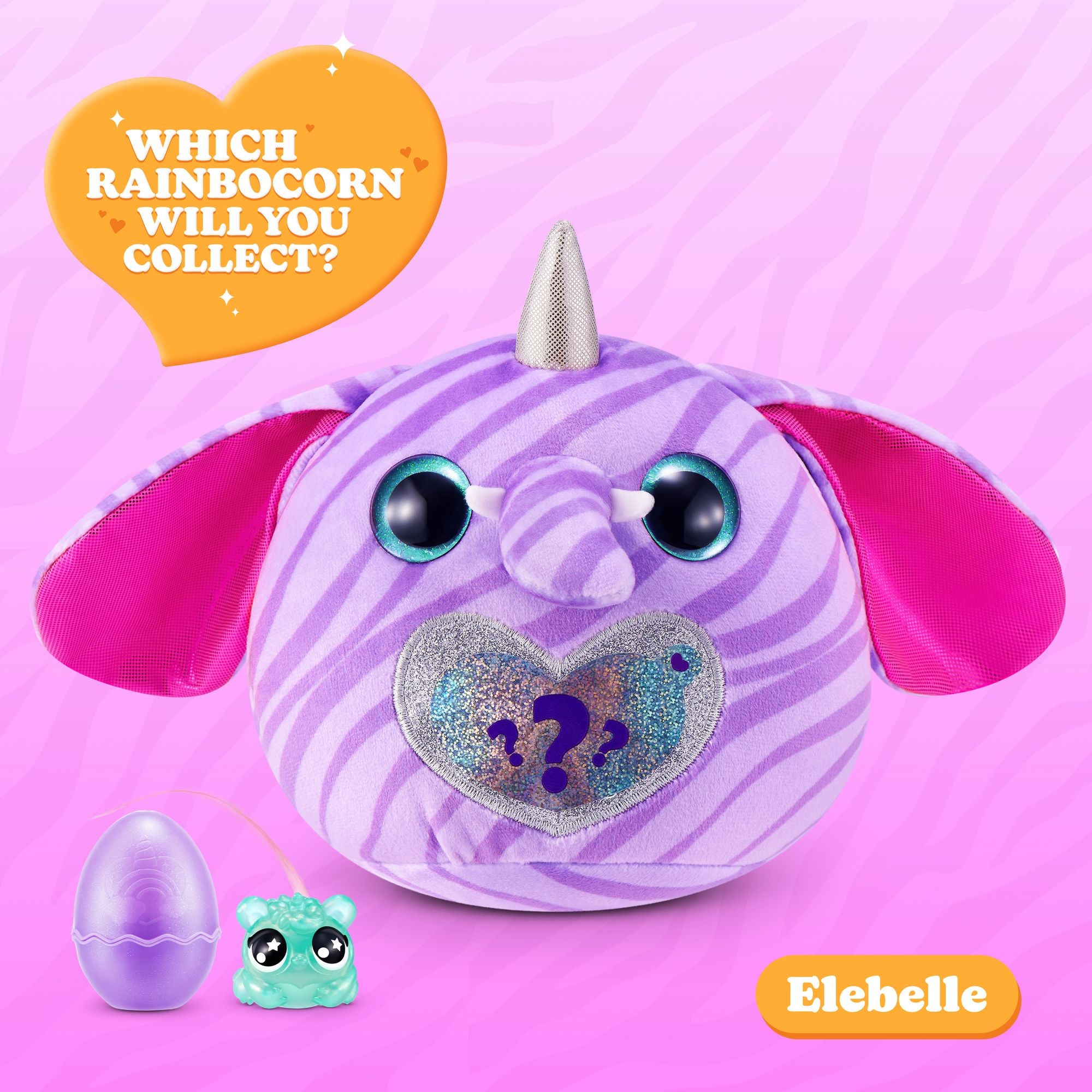 S001-RAINBOCORNS-SPARKLE HEART SURPRISE-SERIES1-WILD HEART SURPRISE-SHRINK WRAP,3FACING6PCS/PDQ,12PCS/2PDQ/CTN