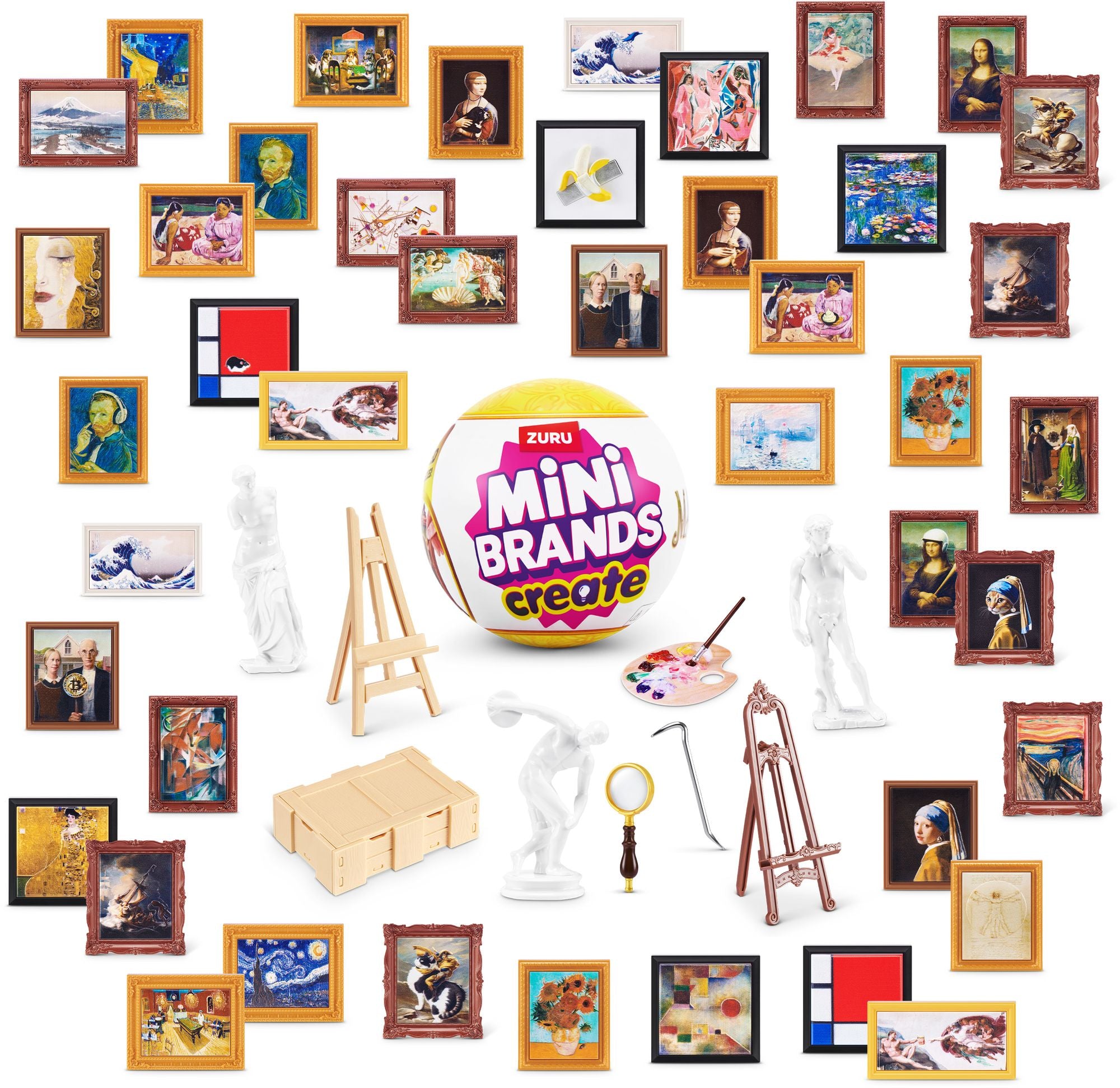 S001-MINI BRANDS-MASTERPIECES-SERIES 1-CAPSULE,2PK IN PVC TUBE,12PCS/CTN