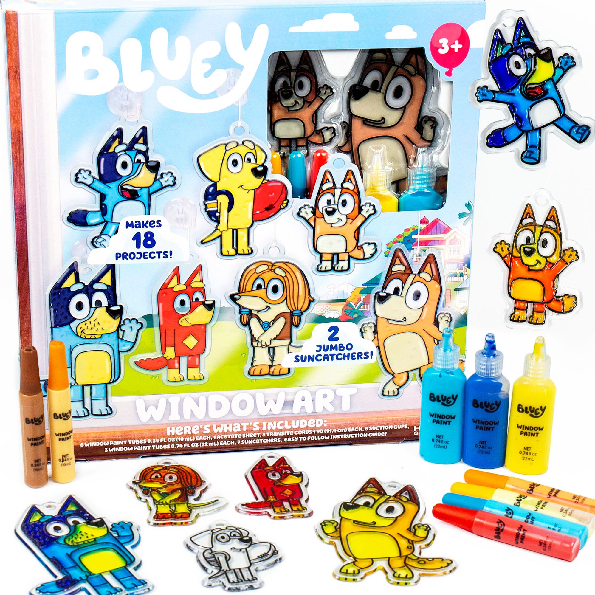Bluey Window Art Creations