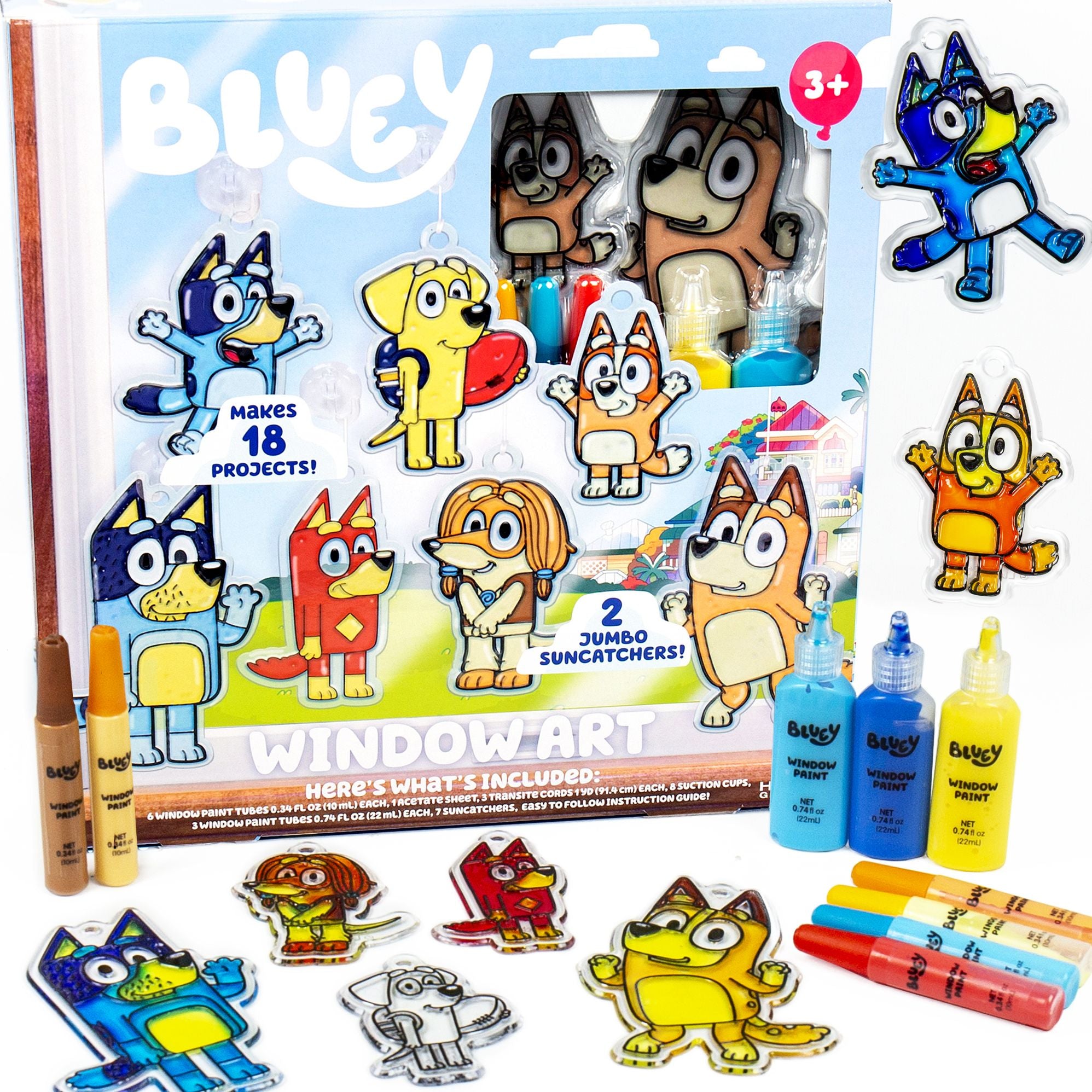Bluey Window Art Creations