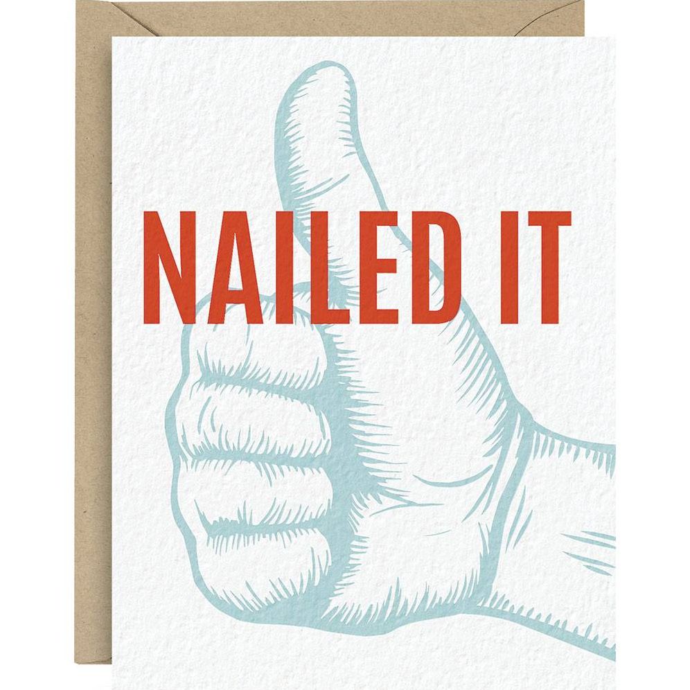 Nailed It Congratulations Card