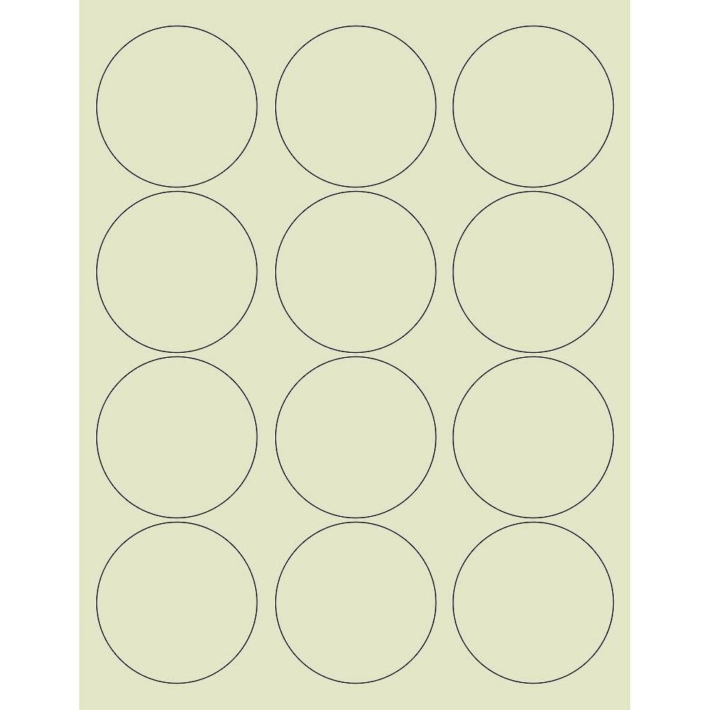 Sage 2.5" Round Printable Labels