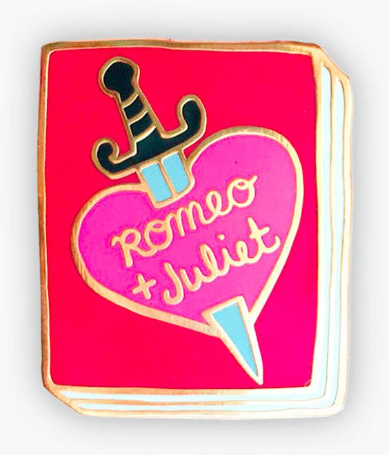 Romeo & Juliet Book Pin