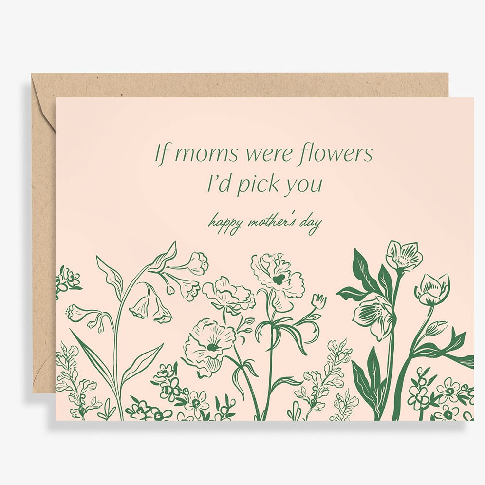 I'd Pick You Mother's Day Letterpress Card