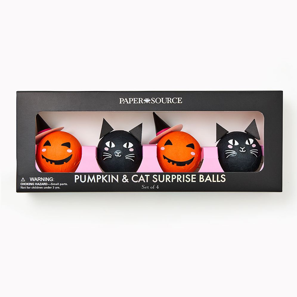 Halloween Cat and Pumpkin Surprise Balls