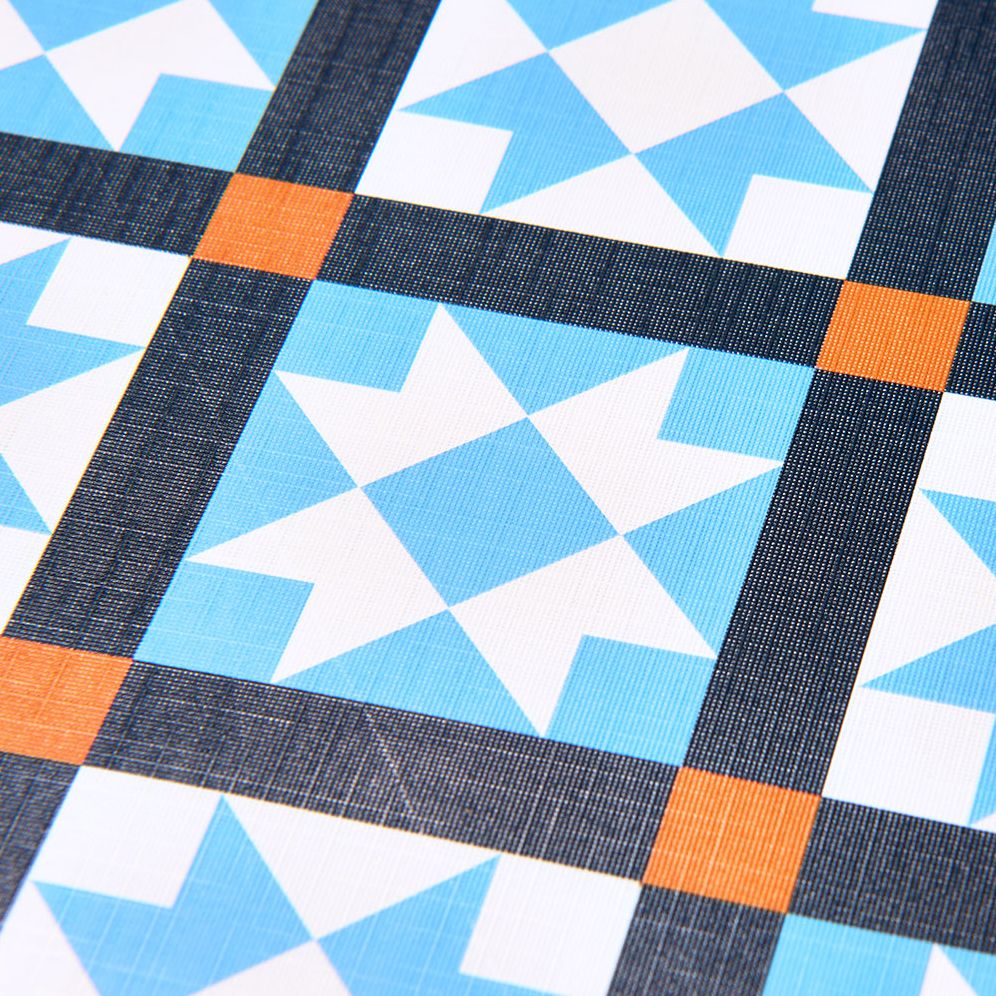 Blue Quilt Textured Wrapping Paper