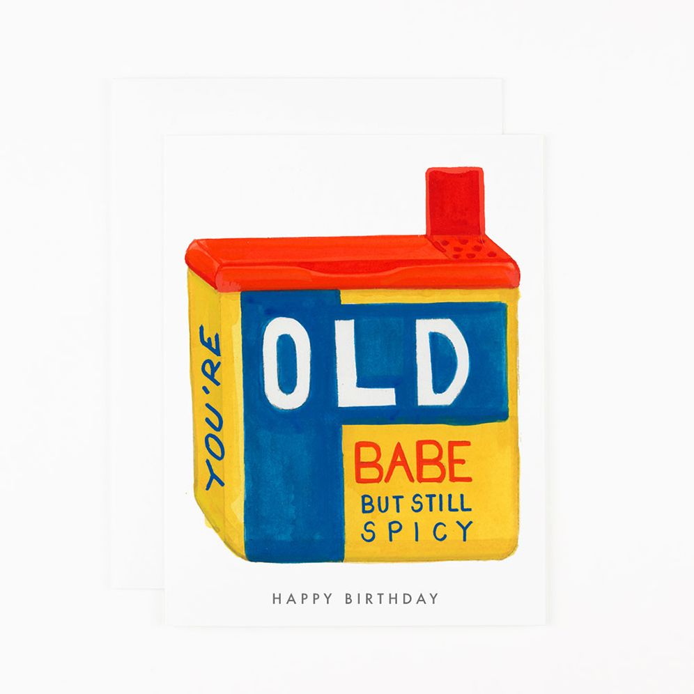 Old Babe Birthday Card