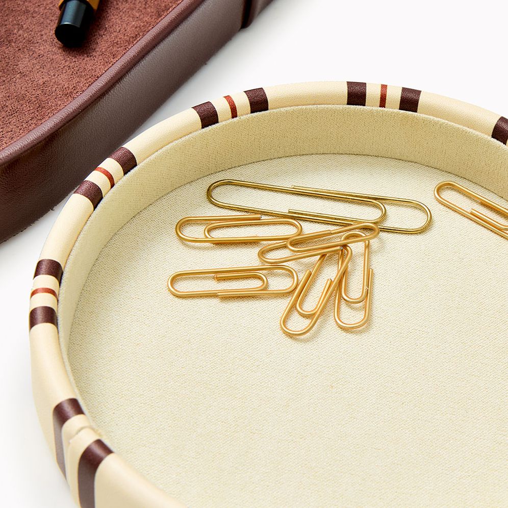 Choc Stripe Paper Wasp Stacked Organization Trays