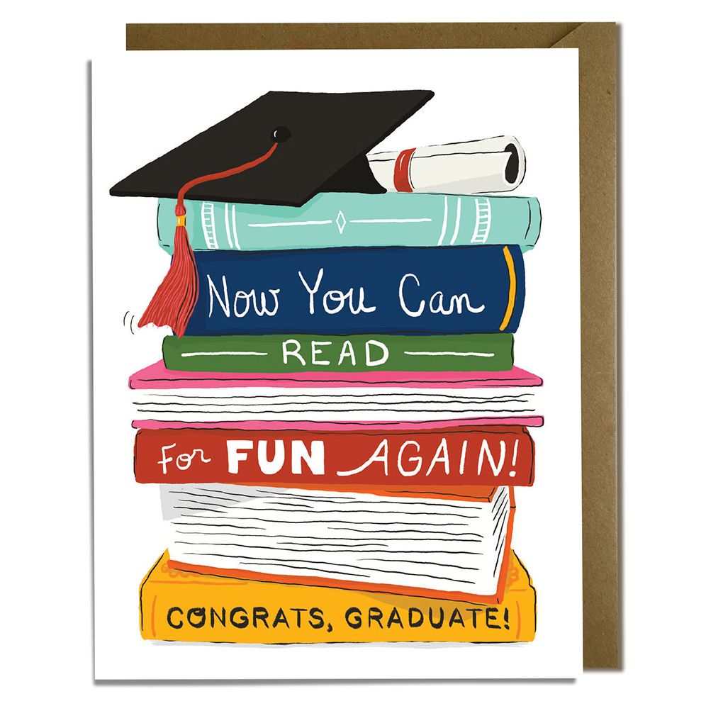 Read For Fun Graduation Card