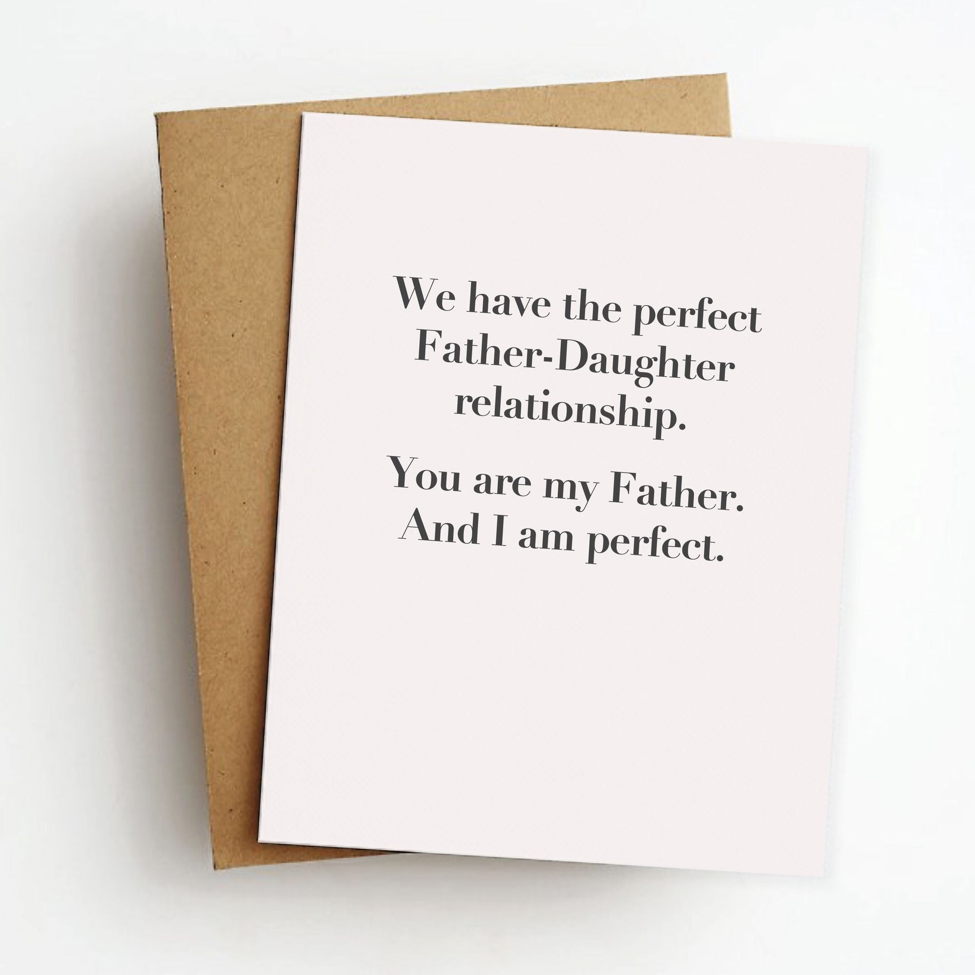 Perfect Daughter Father's Day Card