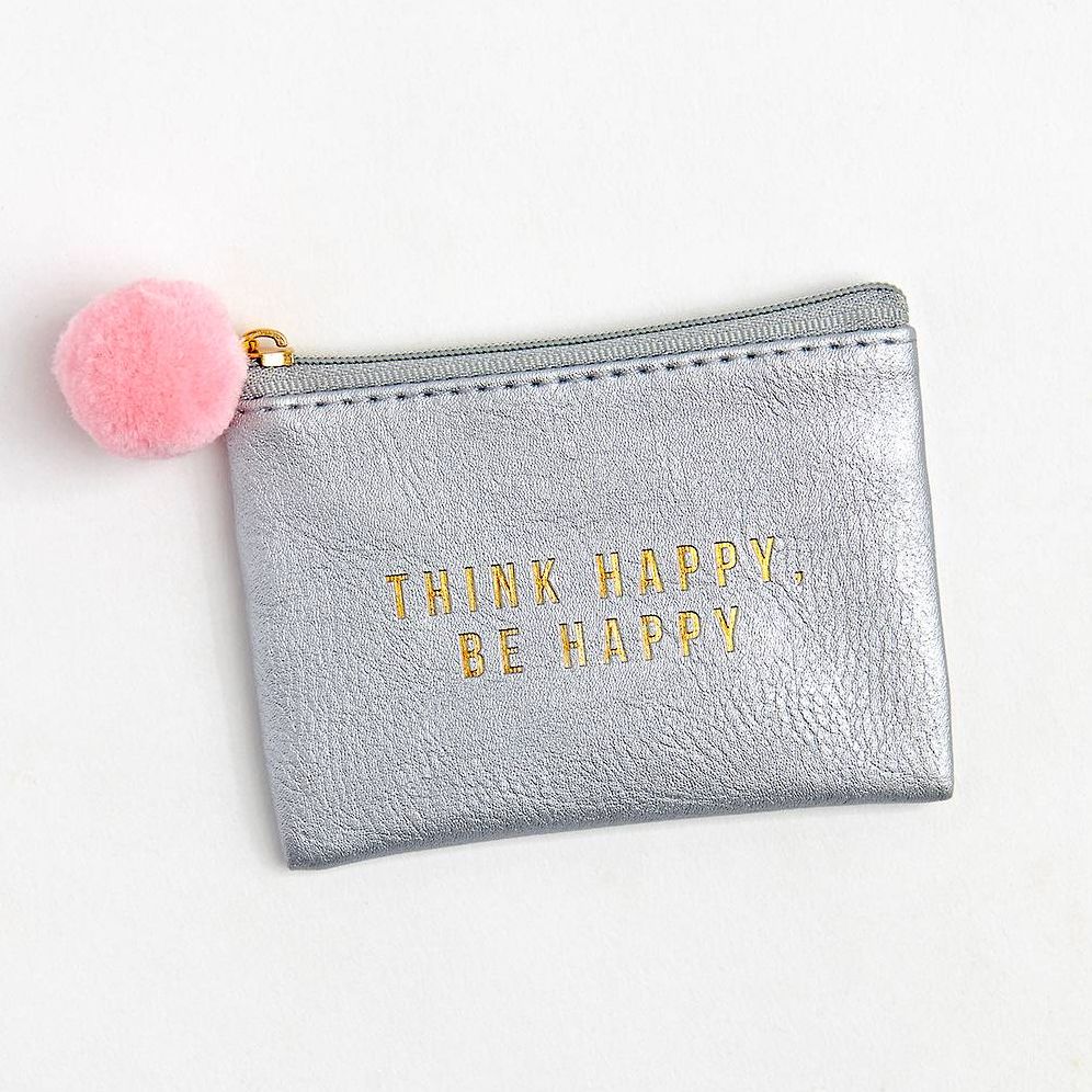 Think Happy Be Happy Gift Card Pouch