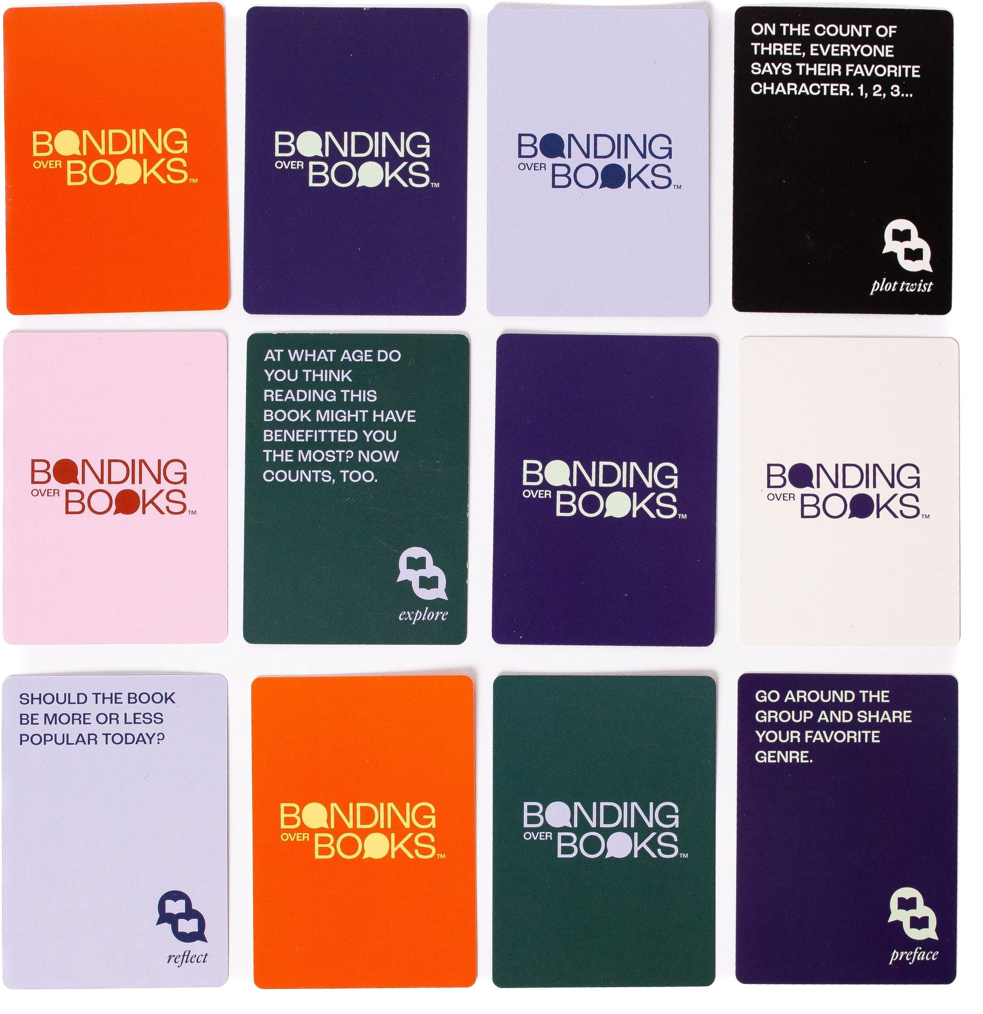BONDING OVER BOOKS CONVERSATION CARD GAME