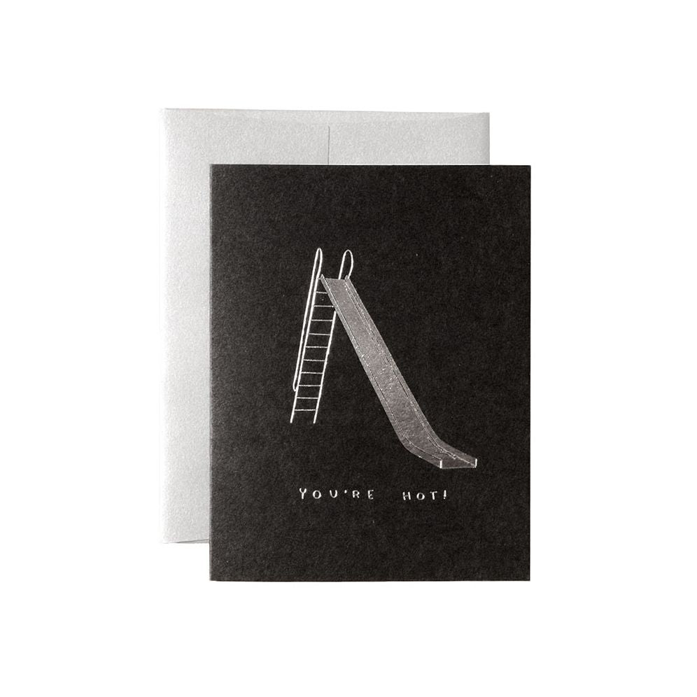 You're Hot Slide Foil Stamped Love Card