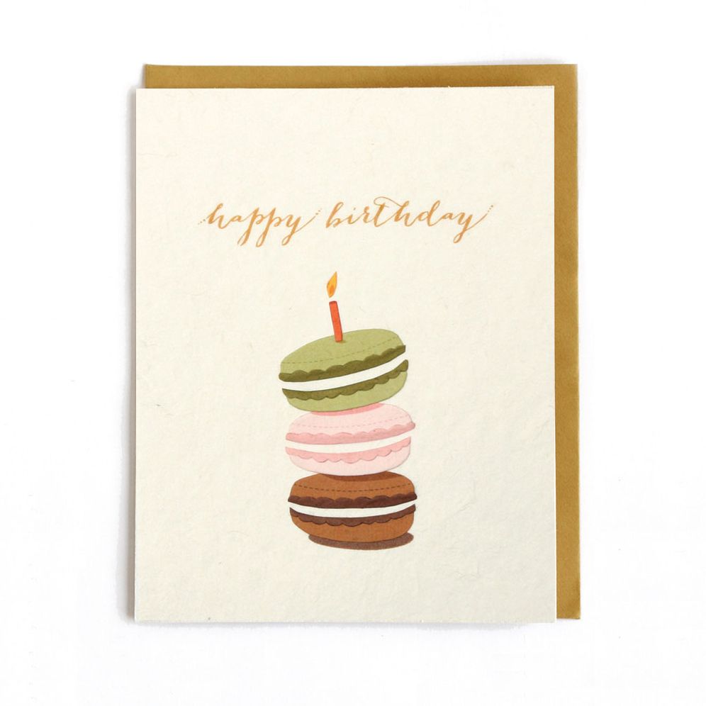 Macaron Birthday Card