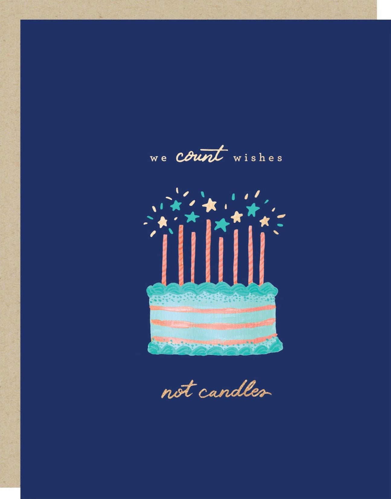 We Count Wishes Birthday Card