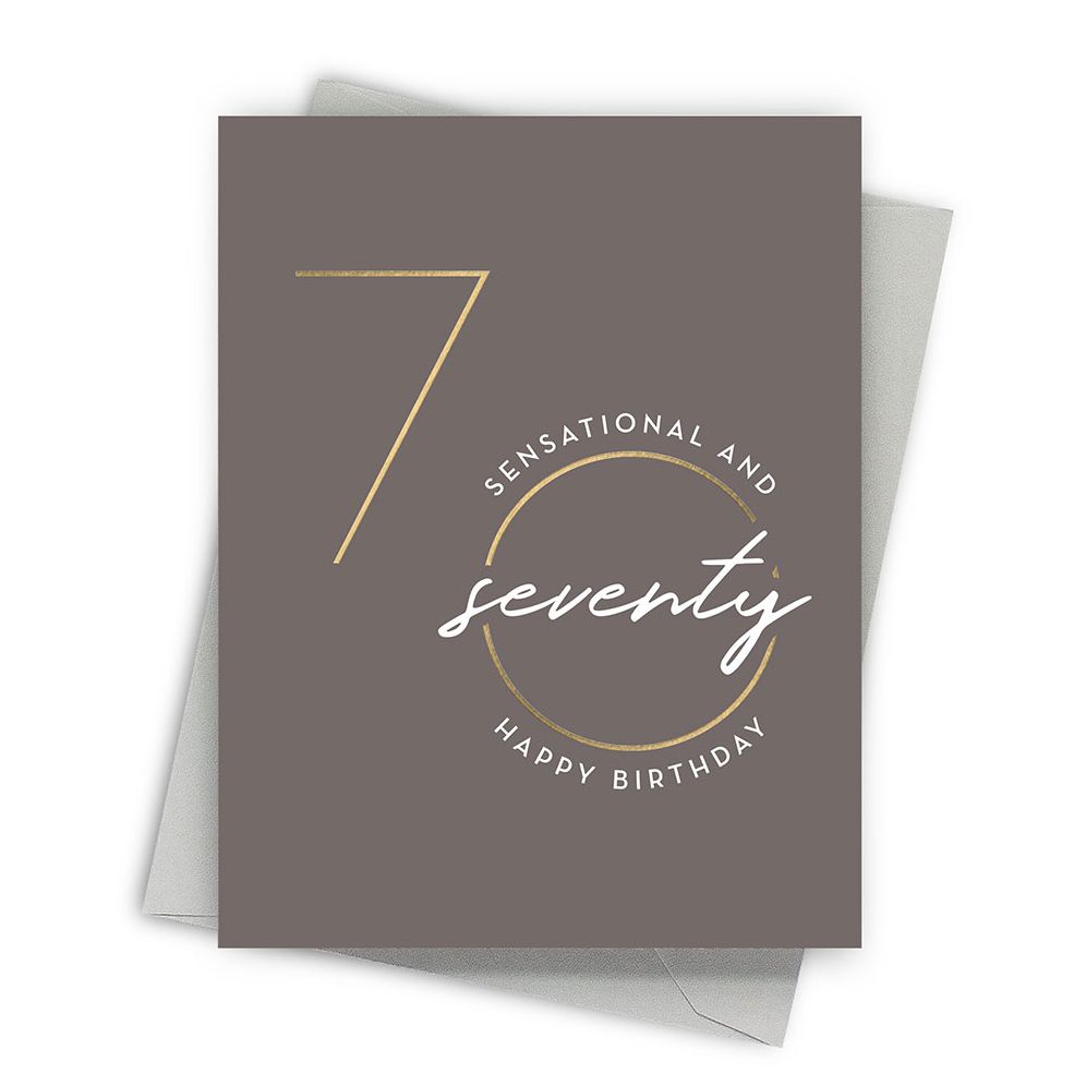 Sensational Seventy Milestone Birthday Card