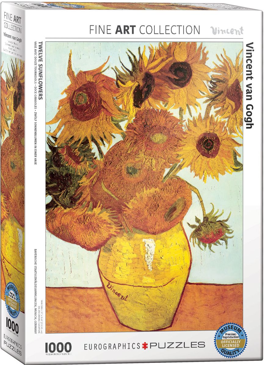 Van Gogh Sunflowers 1000 Piece Puzzle