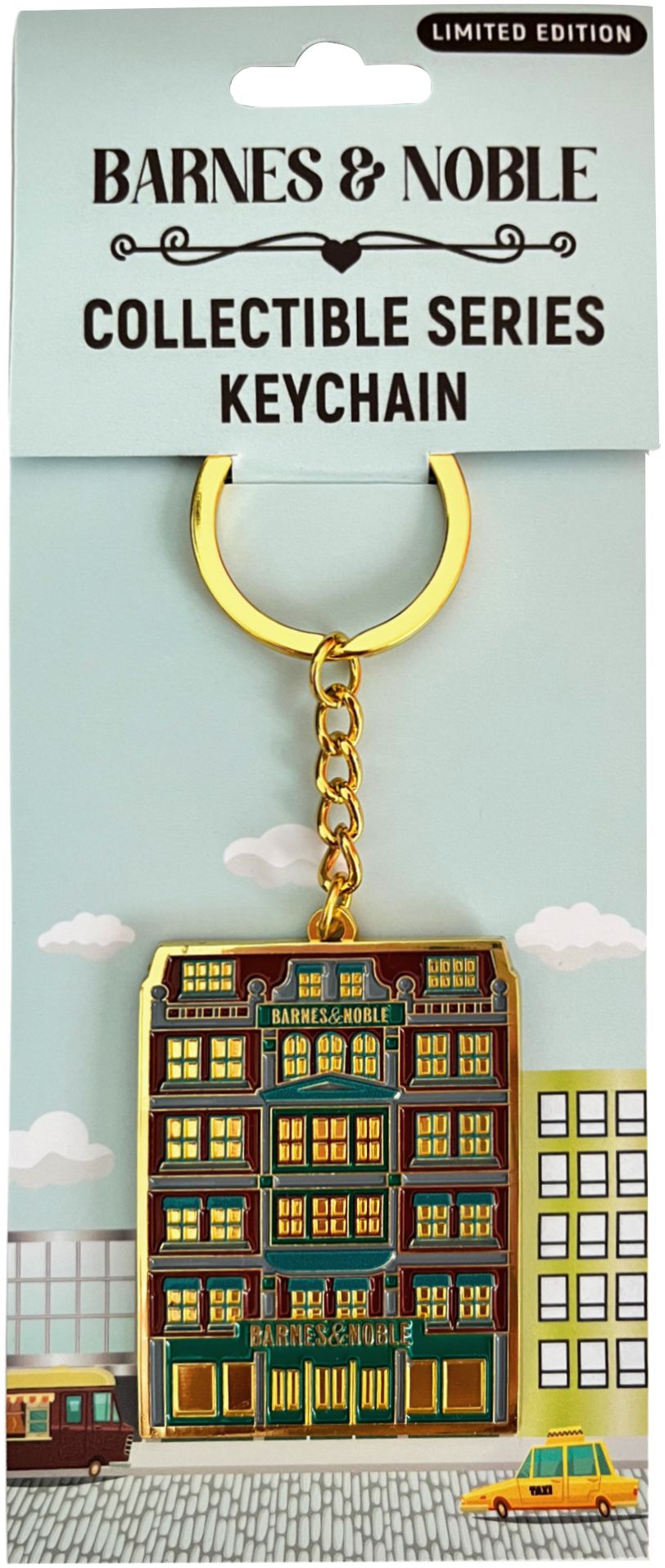 Book Lover's Keychain - Un Sqr Gold