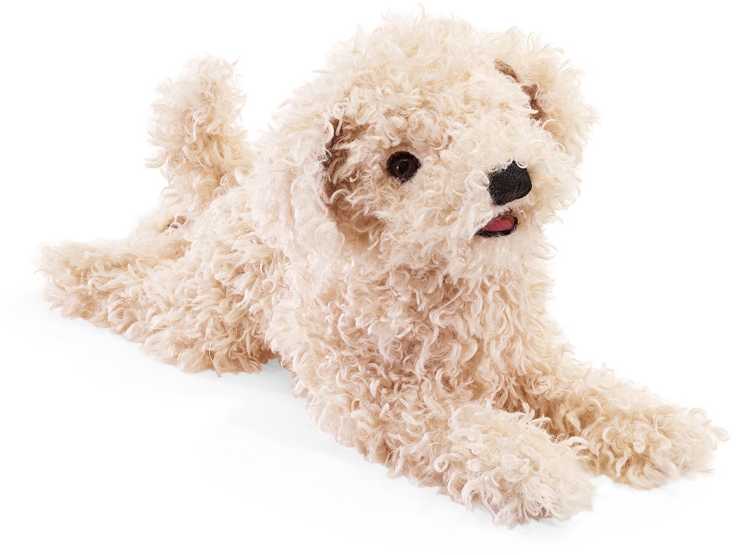 White Toy Poodle Puppy Puppet