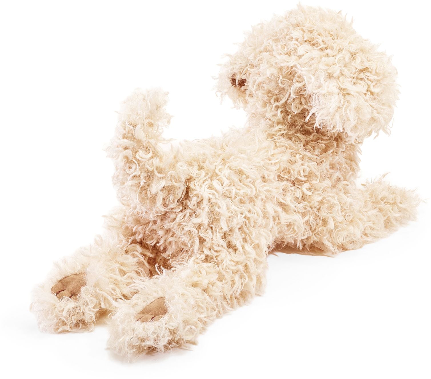 White Toy Poodle Puppy Puppet