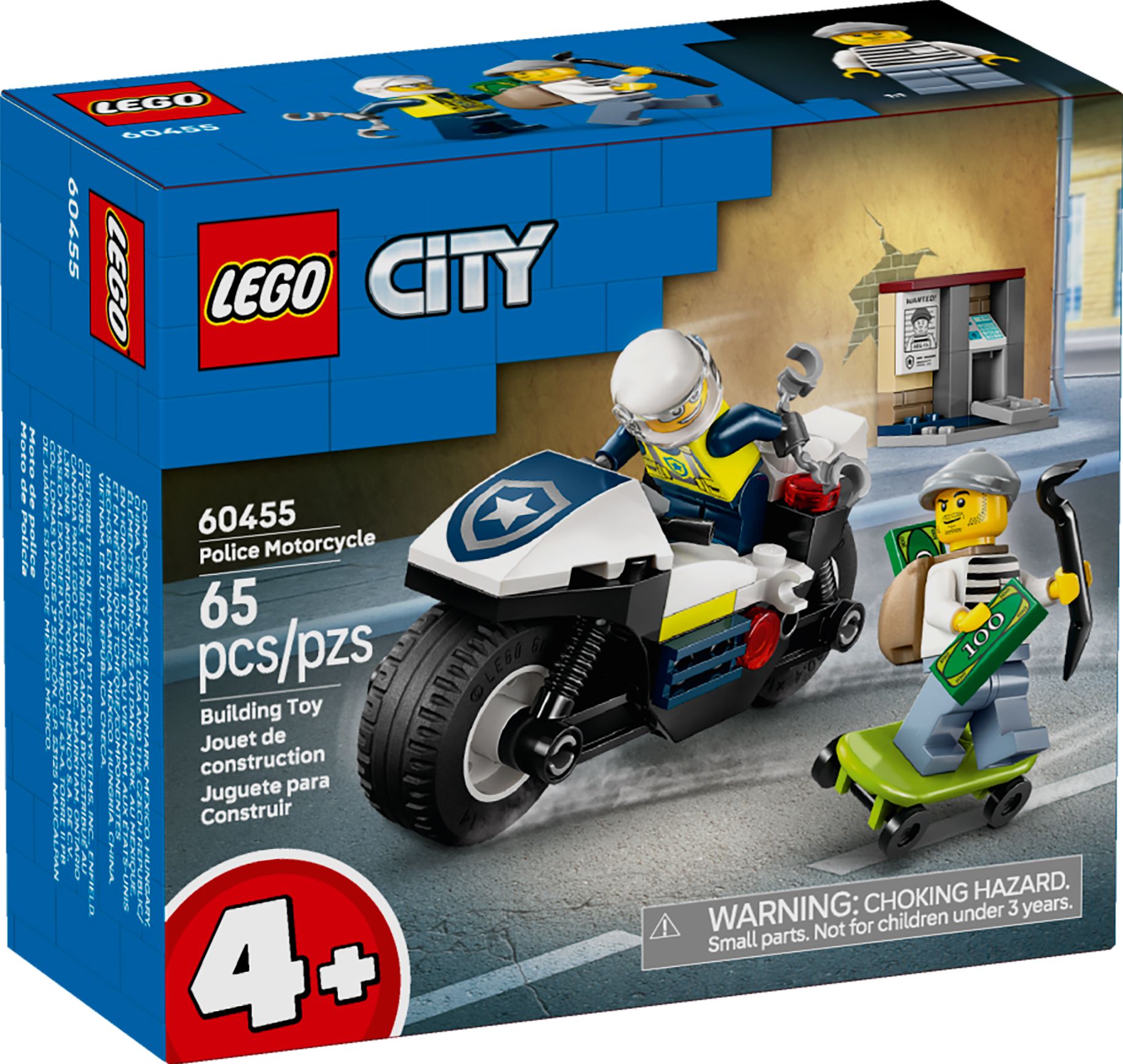 LEGO City Police Motorcycle Chase 60455