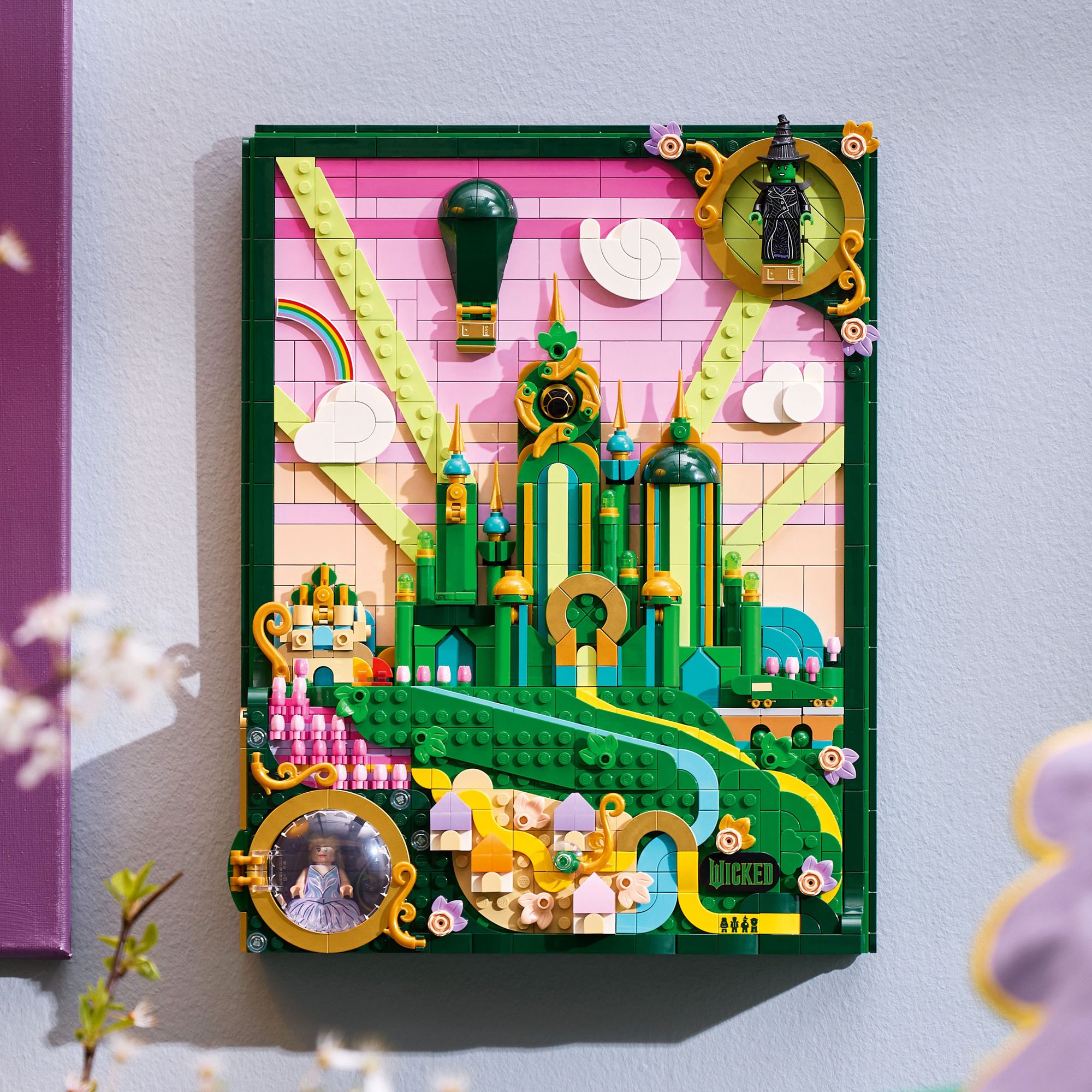 LEGO Wicked Emerald City Wall Art 75685