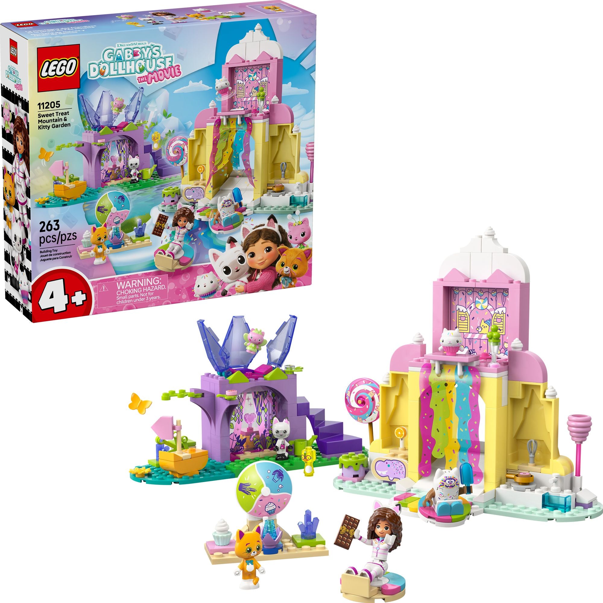 LEGO Gabby's Dollhouse Sweet Treat Mountain & Kitty Garden 11205