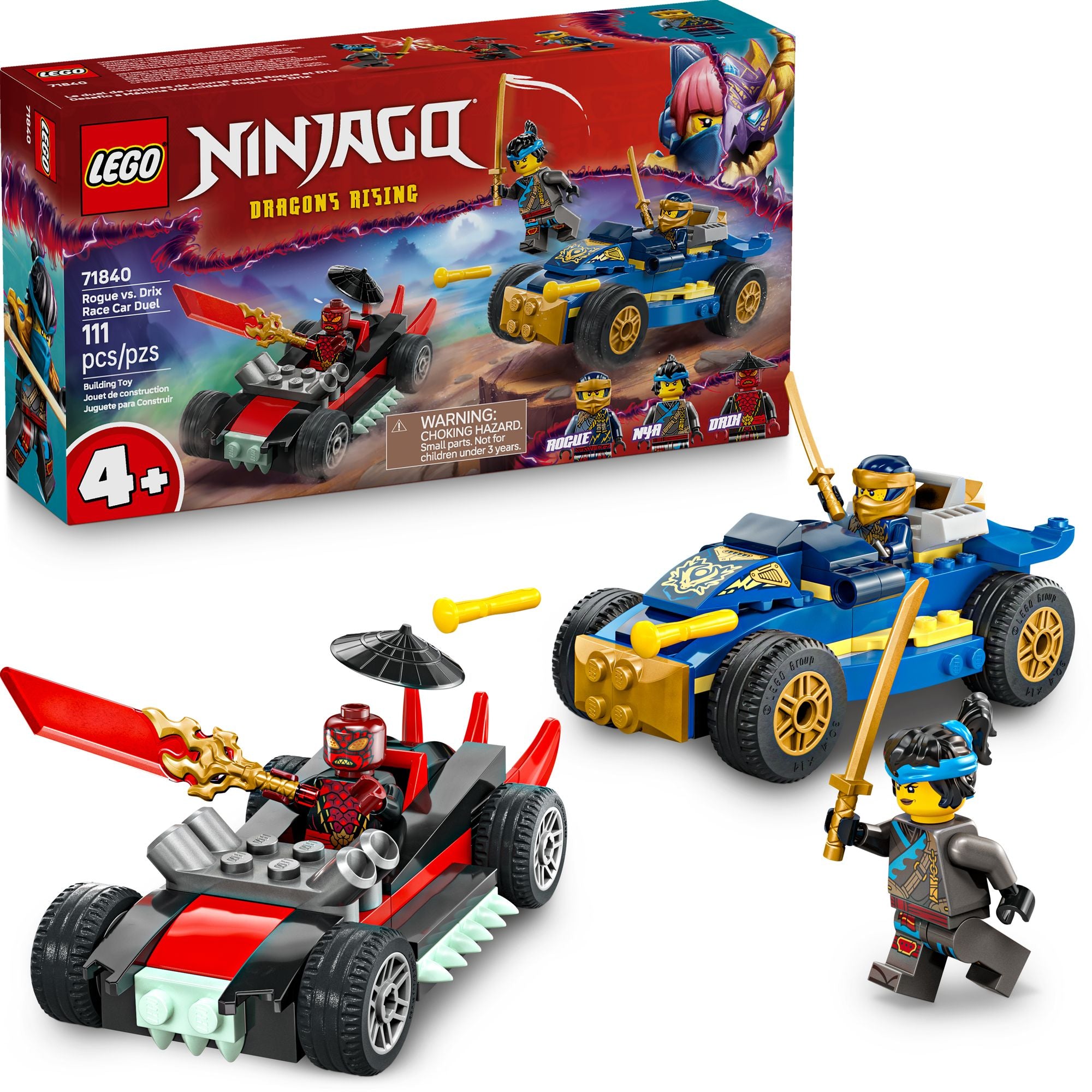LEGO Ninjago Rogue vs. Drix Race Car Duel 71840
