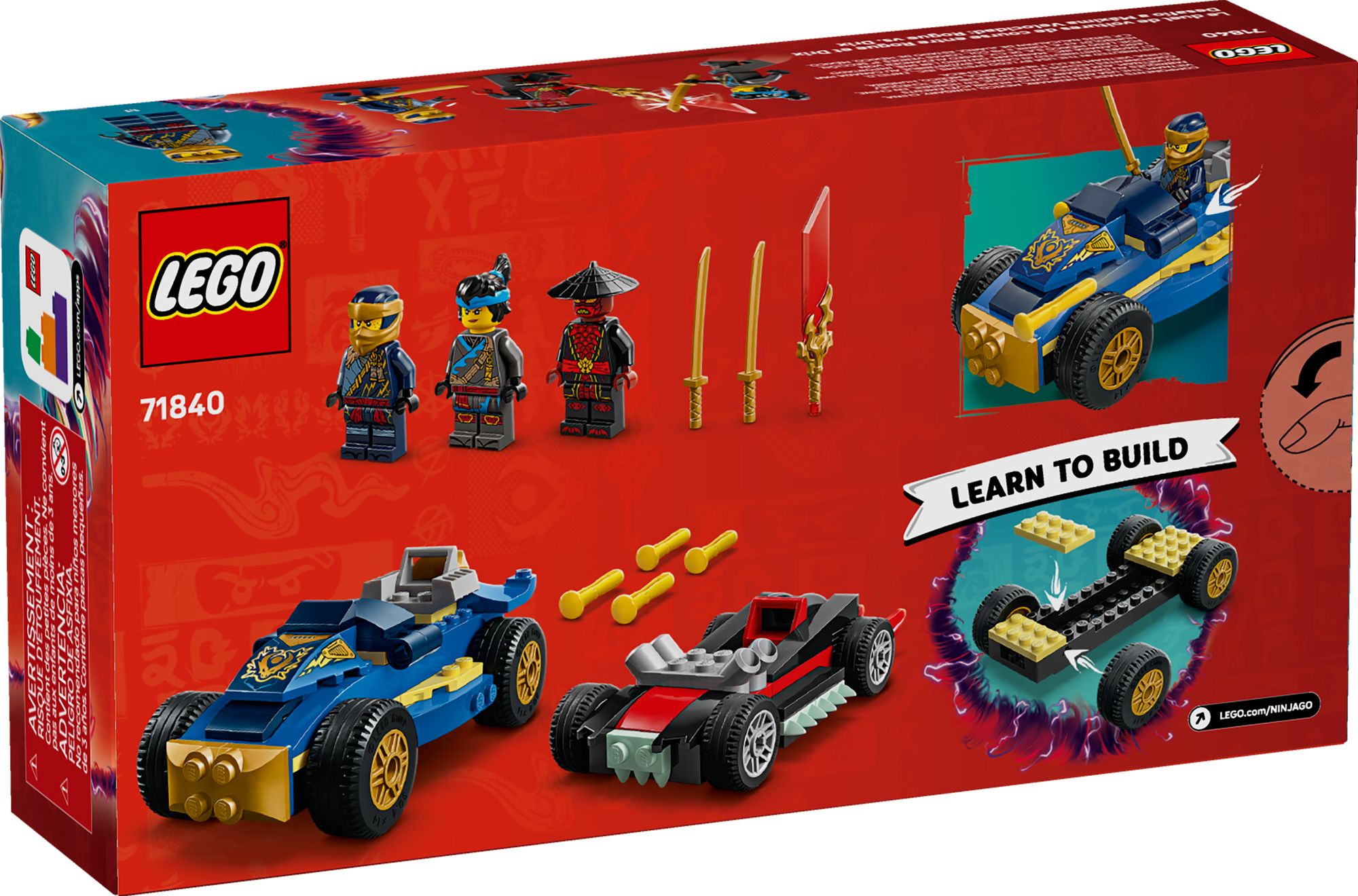 LEGO Ninjago Rogue vs. Drix Race Car Duel 71840