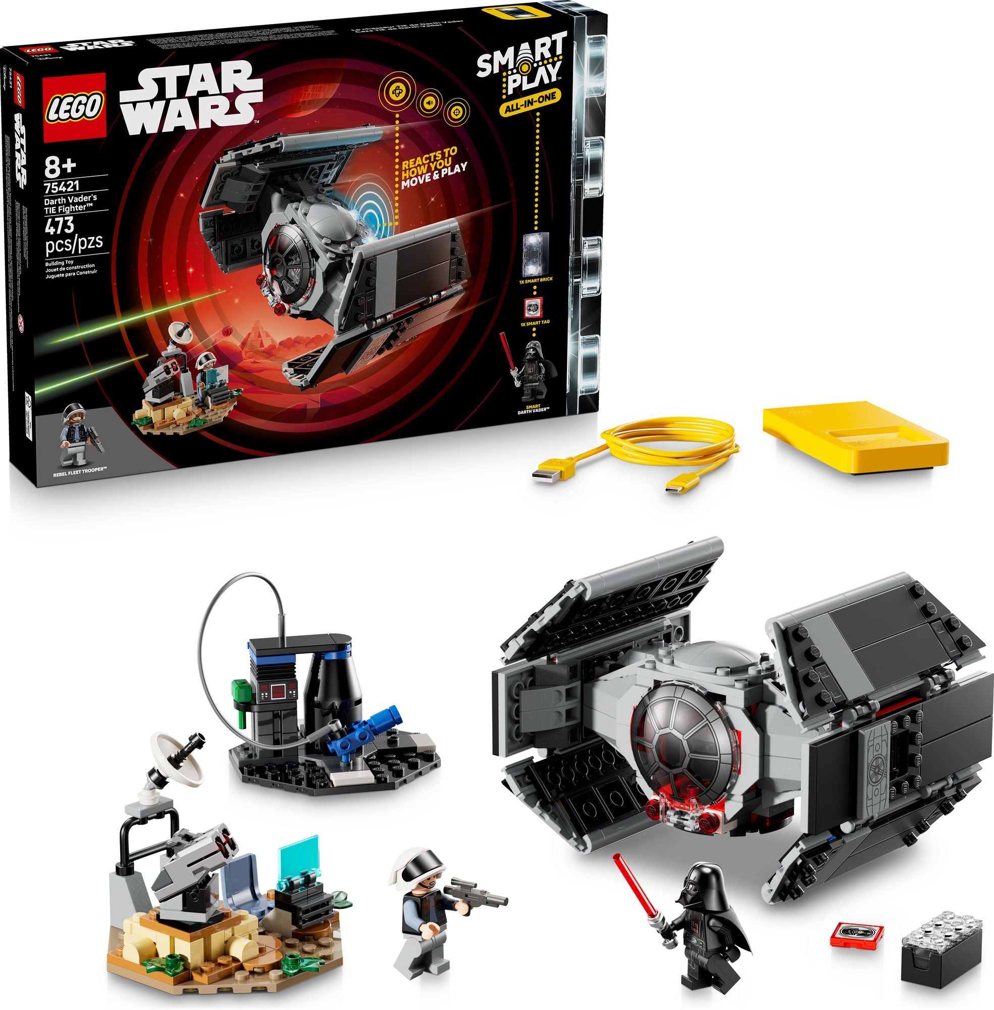 LEGO Star Wars SMART Play Darth Vader TIE Fighter 75421