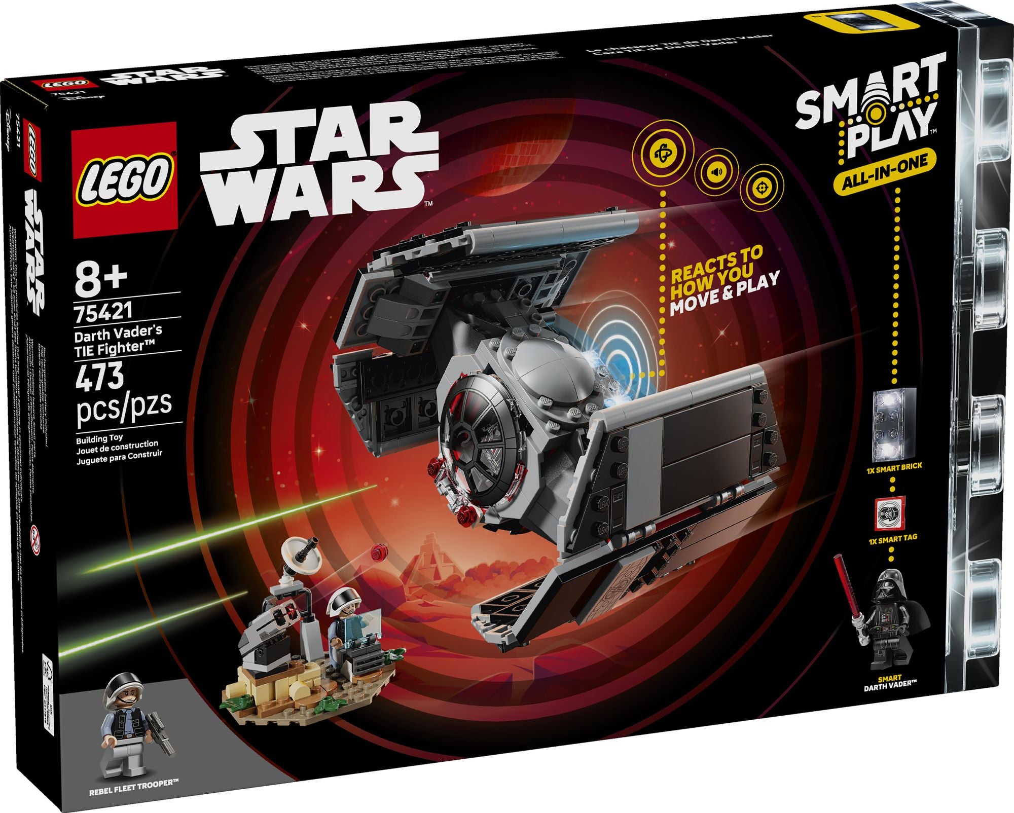 LEGO Star Wars SMART Play Darth Vader TIE Fighter 75421